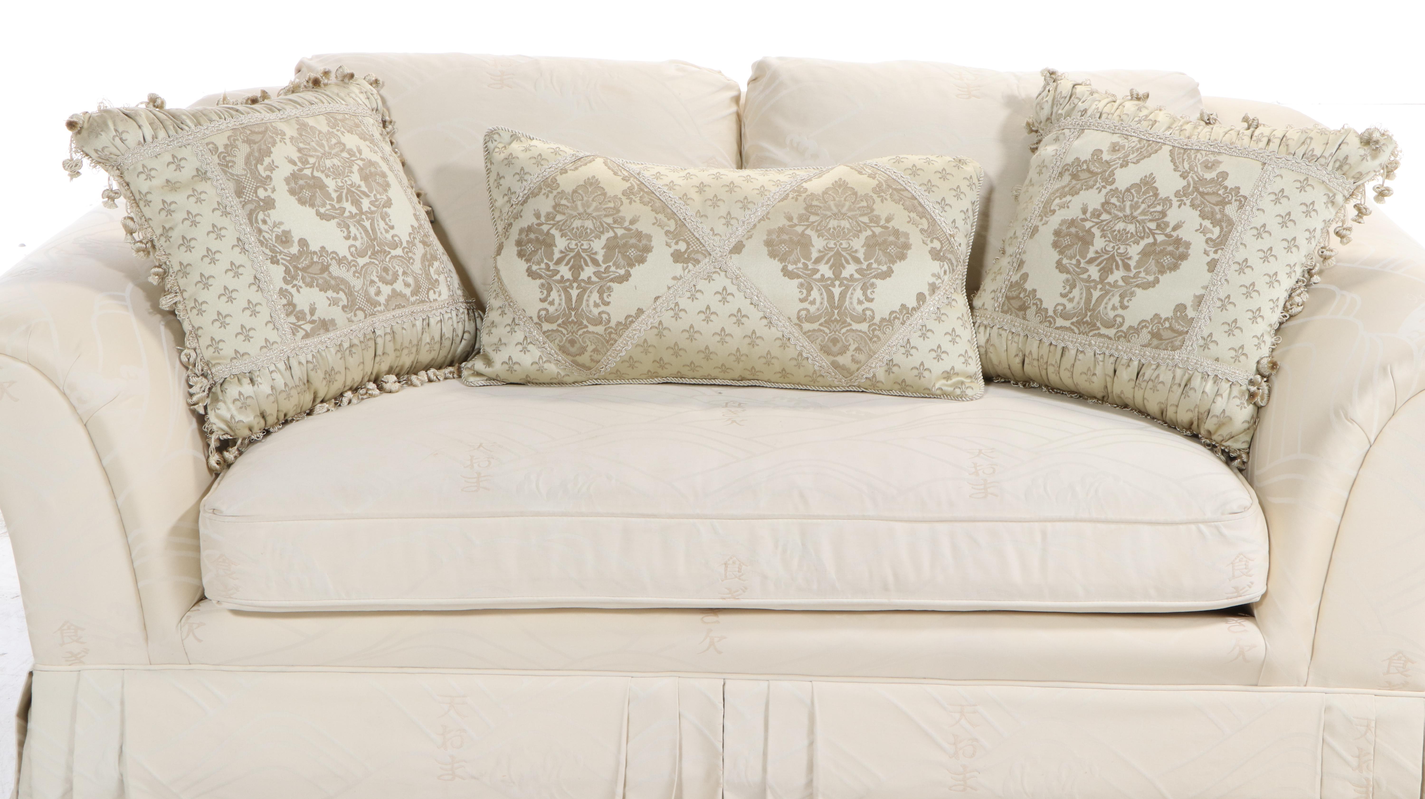 Century Furniture Chinoiserie-Upholstered Loveseat