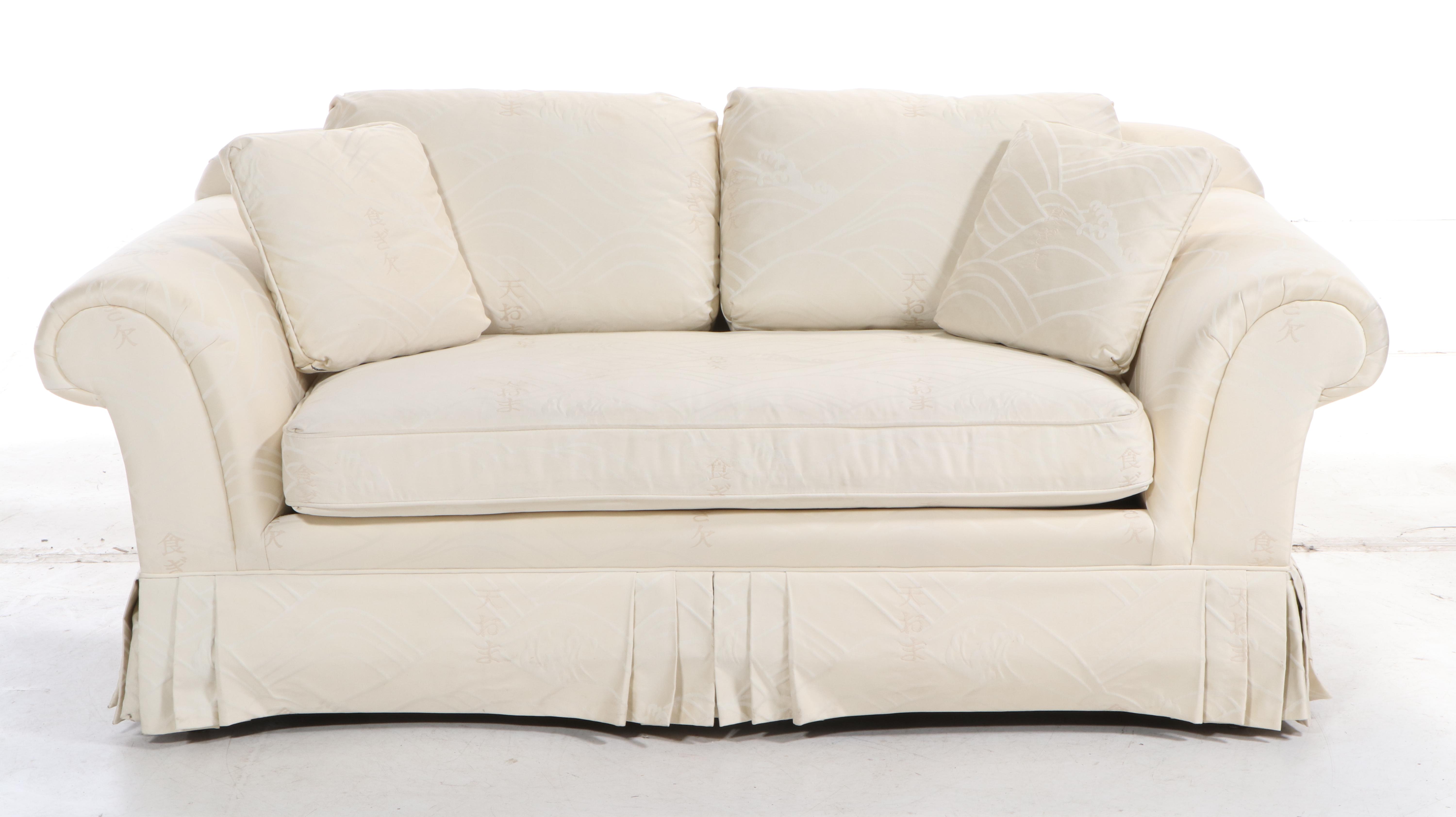 Century Furniture Chinoiserie-Upholstered Loveseat