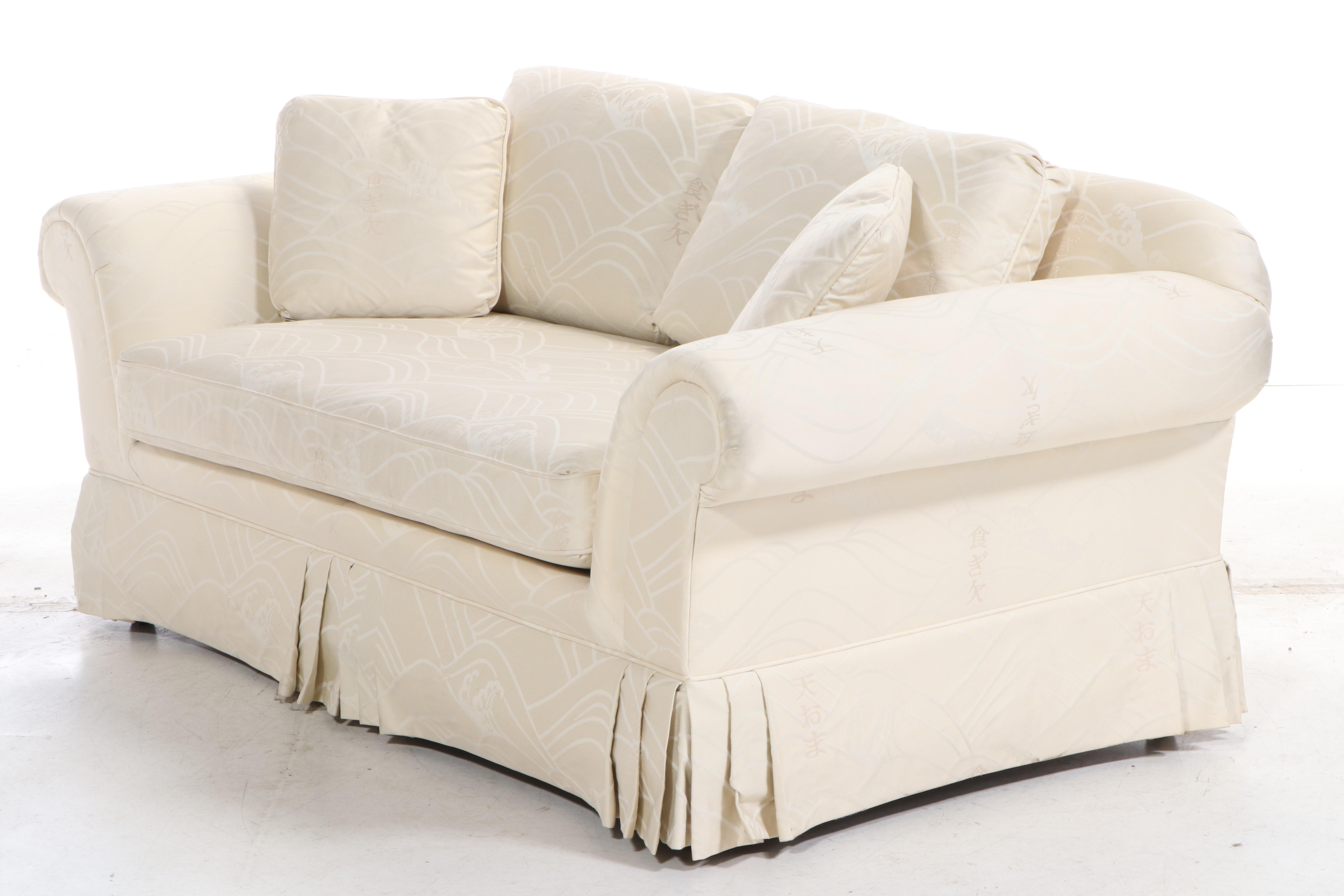 Century Furniture Chinoiserie-Upholstered Loveseat