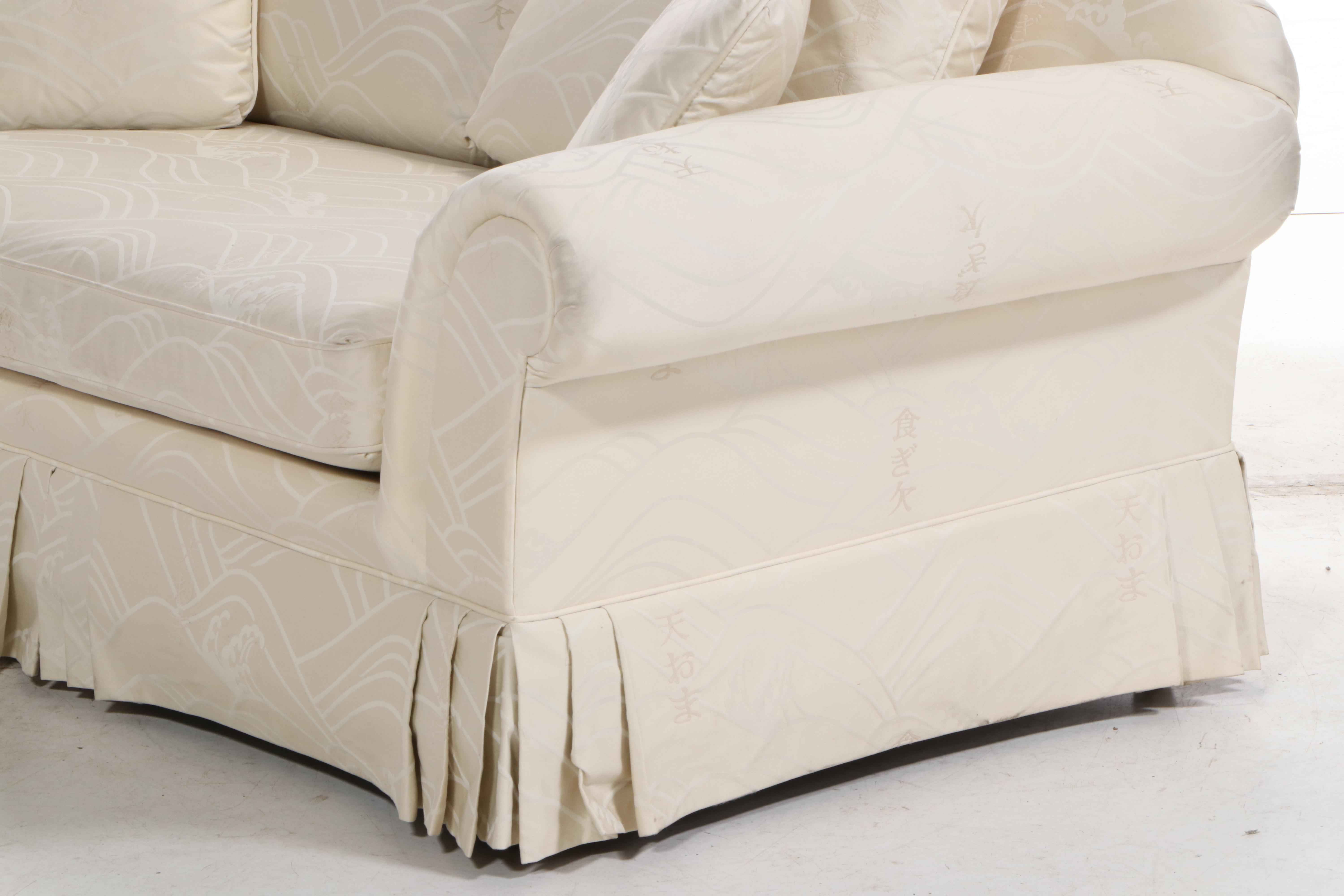 Century Furniture Chinoiserie-Upholstered Loveseat