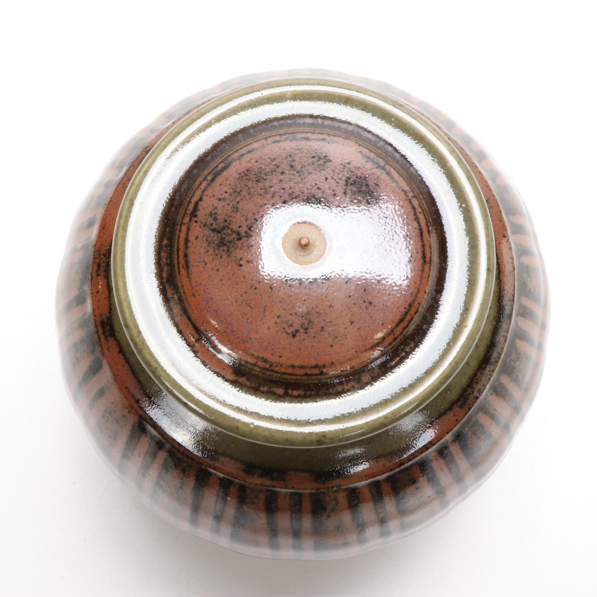 Tom Turner for Peachblow Pottery Glazed Ceramic Jar