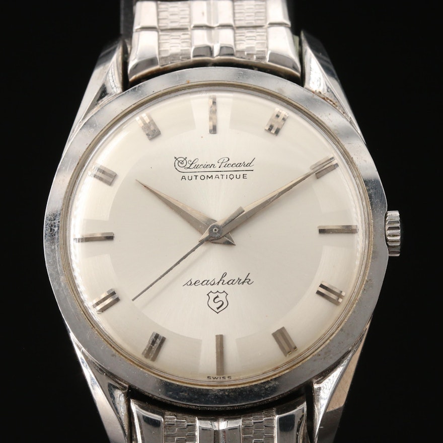 Lucien Piccard "Seashark" Stainless Steel Wristwatch