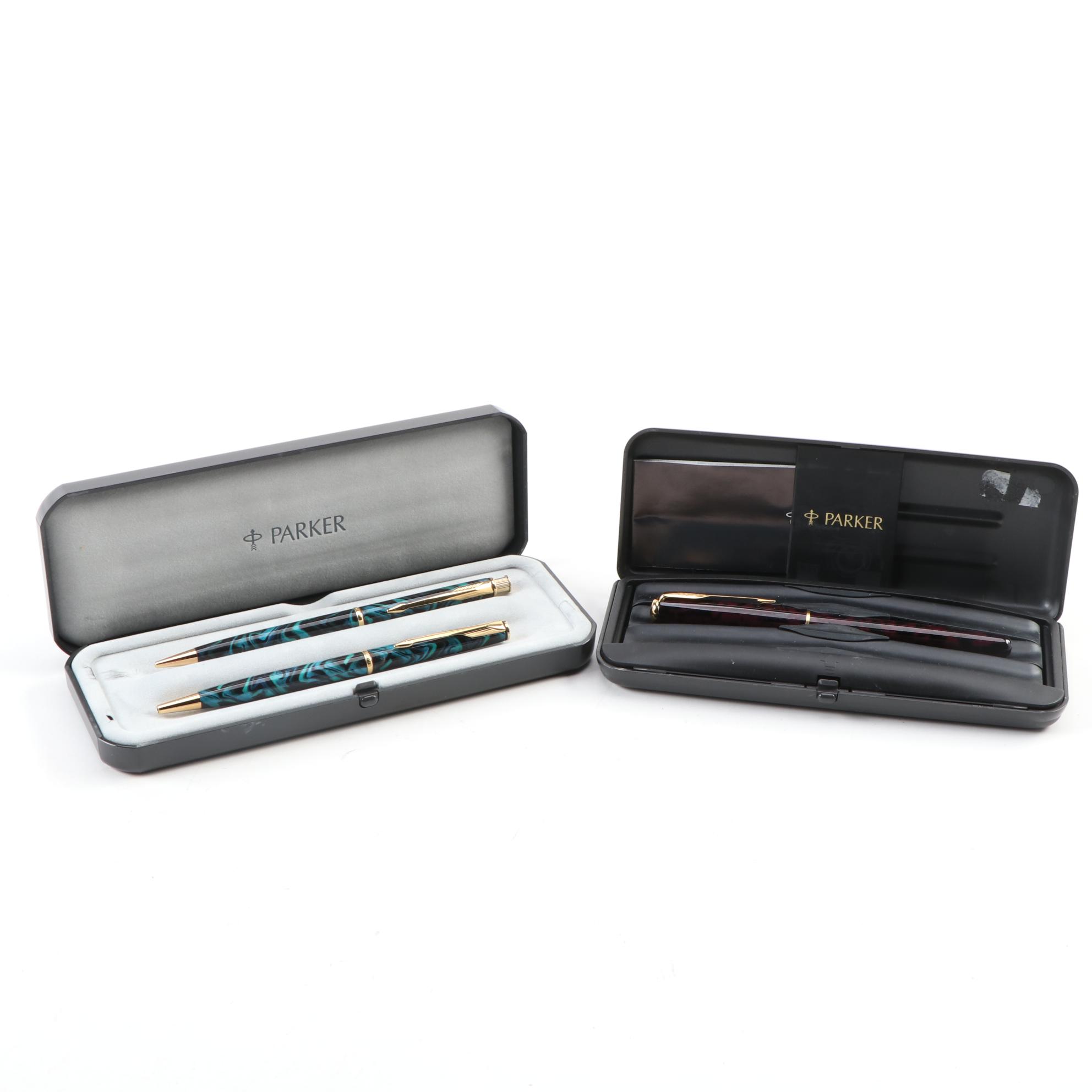 Parker "Insignia" Ballpoint Pen and Pencil with Parker "Sonnet" Ballpoint Pen