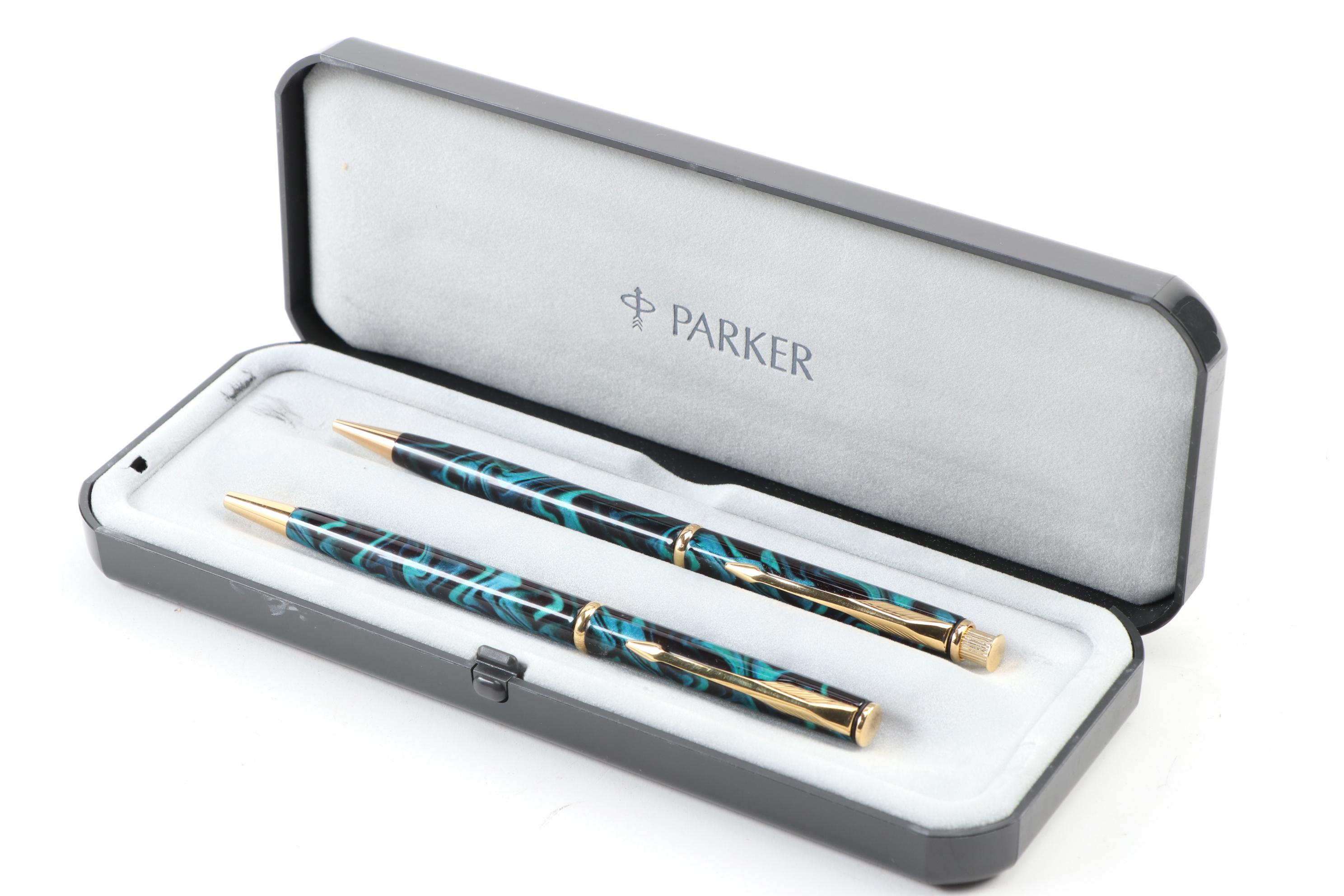 Parker "Insignia" Ballpoint Pen and Pencil with Parker "Sonnet" Ballpoint Pen