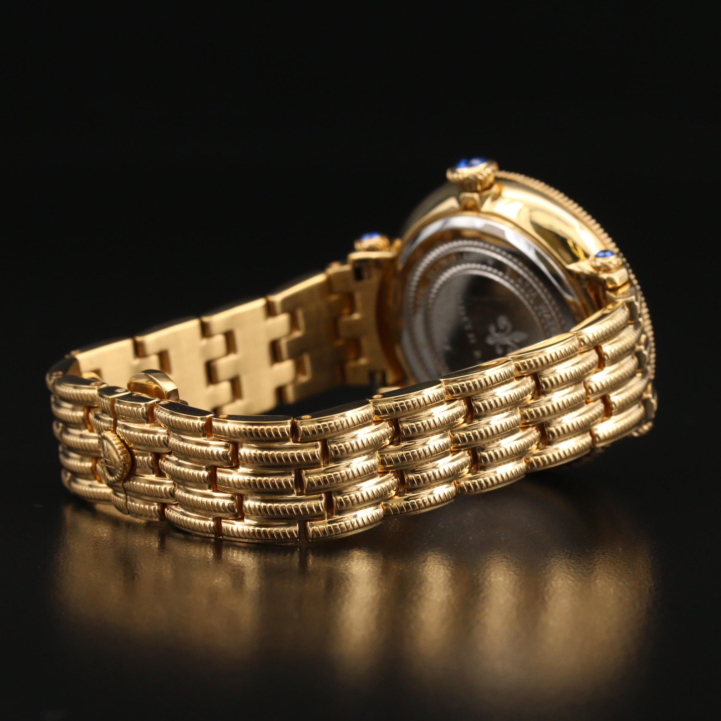 Judith Ripka "London" Blue Dial Watch