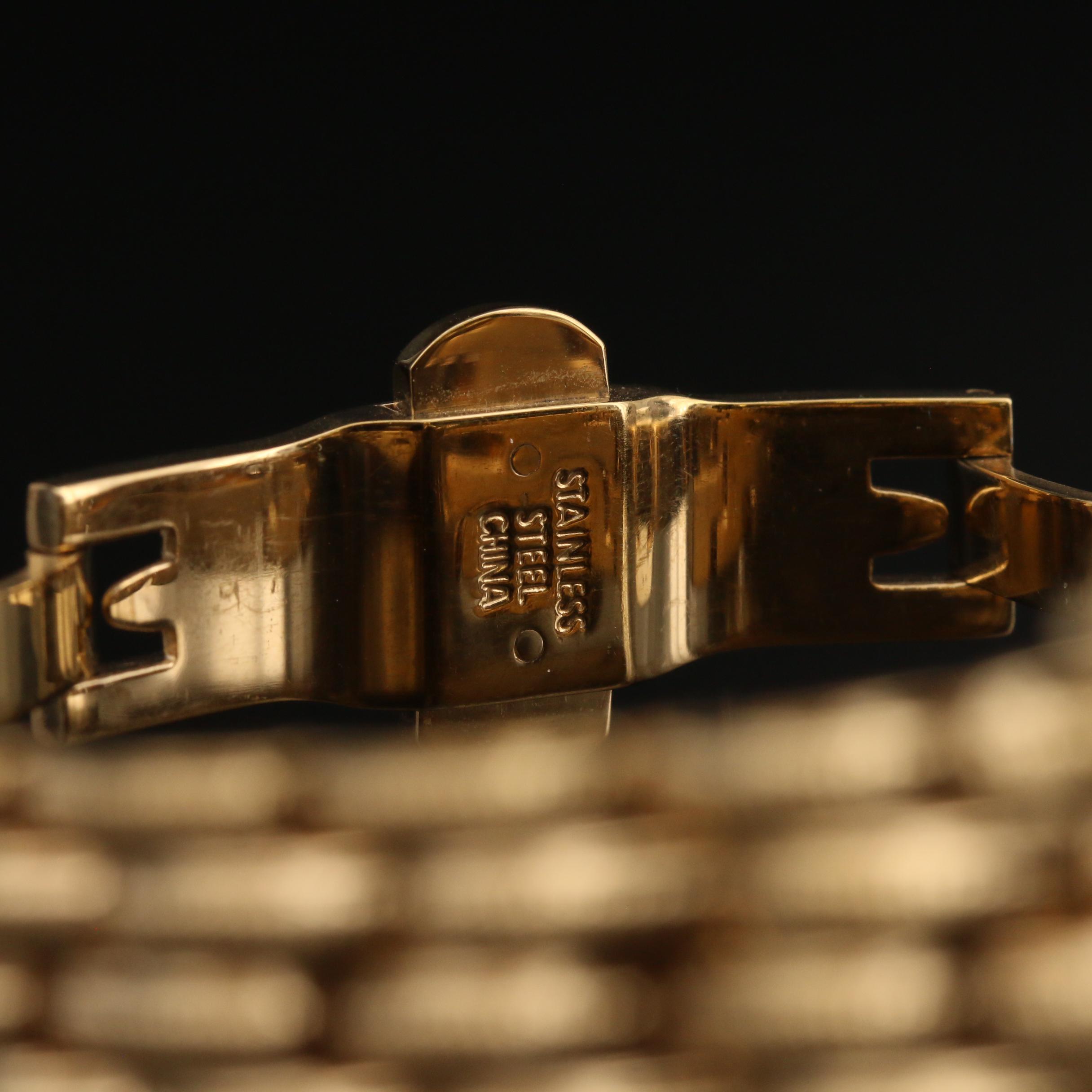 Judith Ripka "London" Blue Dial Watch