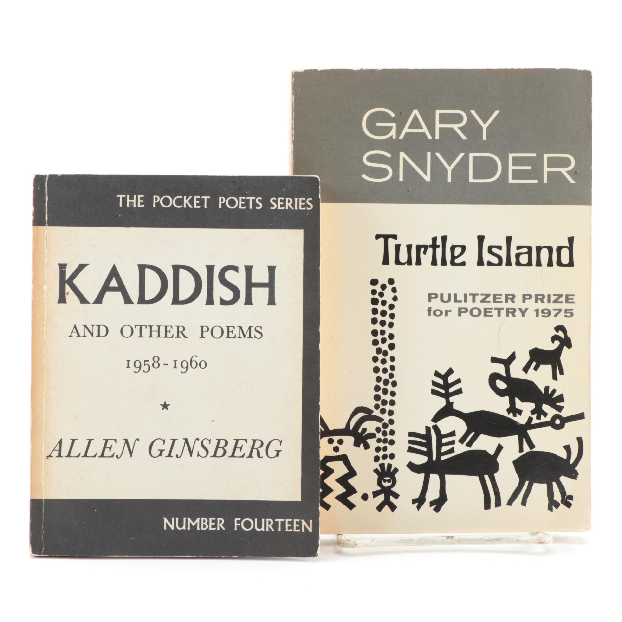 Signed "Turtle Island" by Gary Snyder with "Kaddish" by Allen Ginsberg