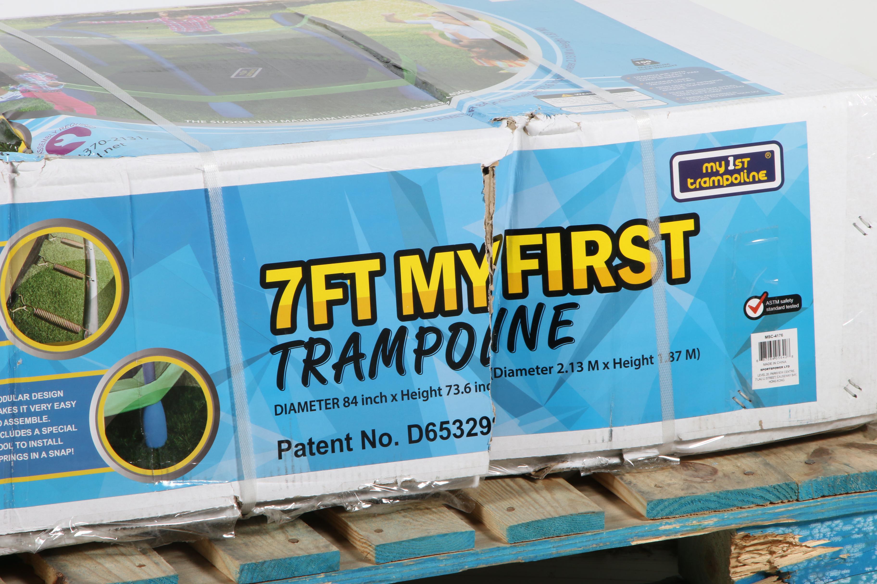 Bounce Pro 7ft "My First Trampoline" with Net Enclosure