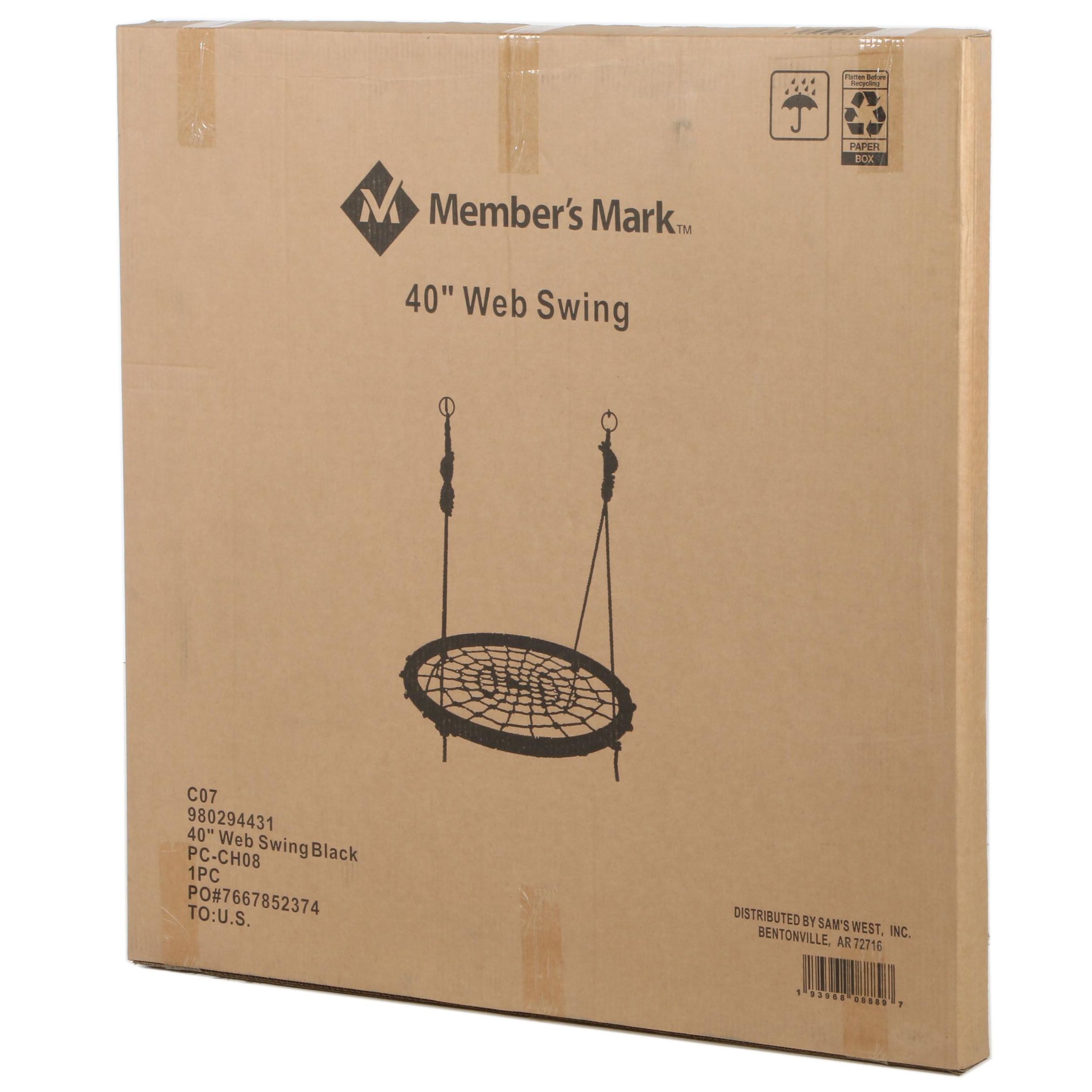 Member's Mark 40" Webbed Nest Tree Swing