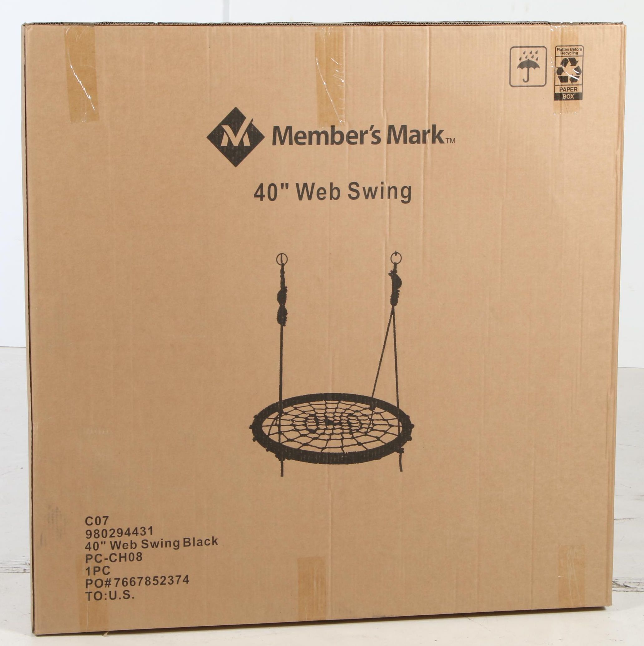 Member's Mark 40" Webbed Nest Tree Swing