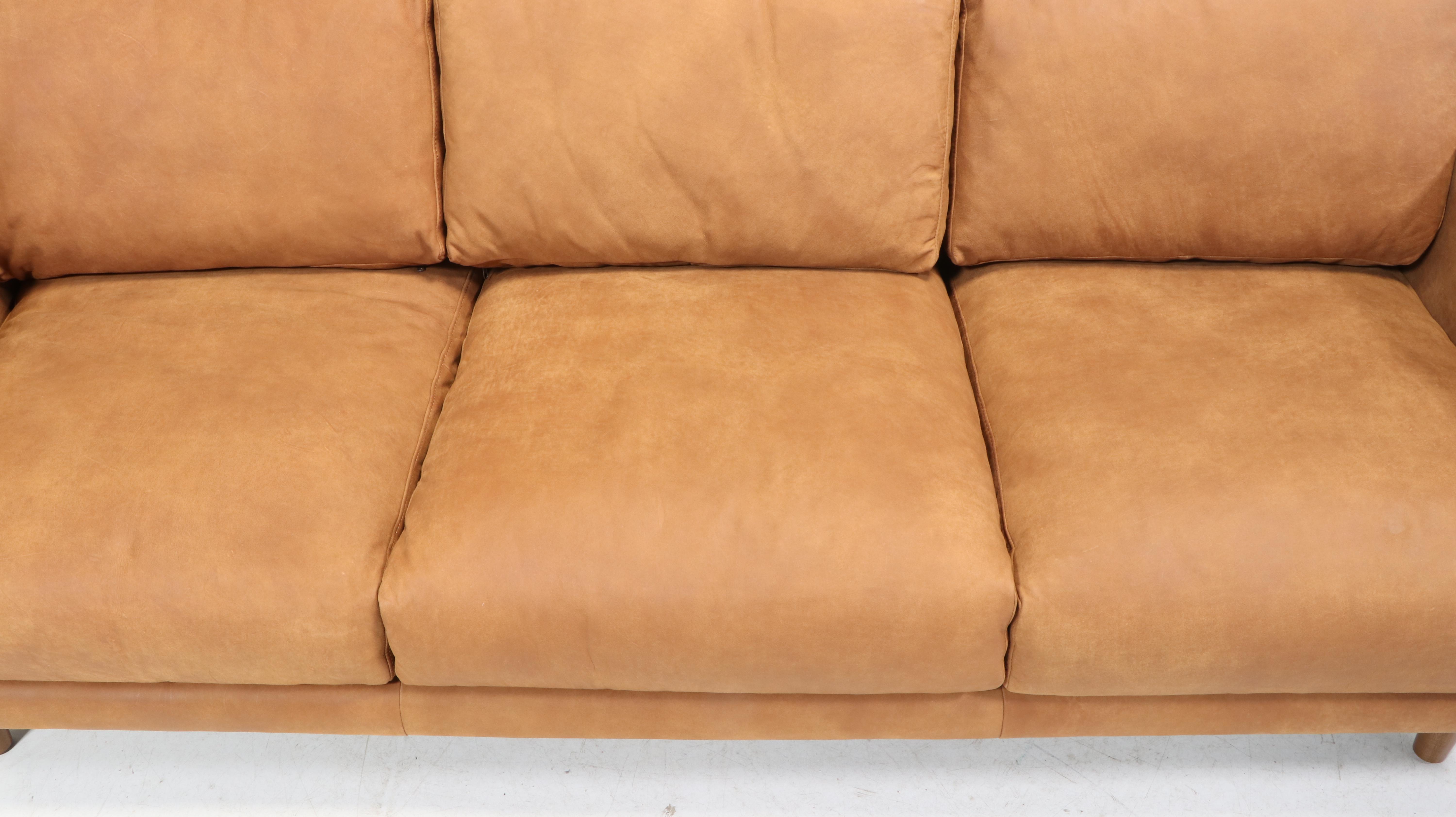 Article "Nirvana" Contemporary Industrial Style Leather Sofa