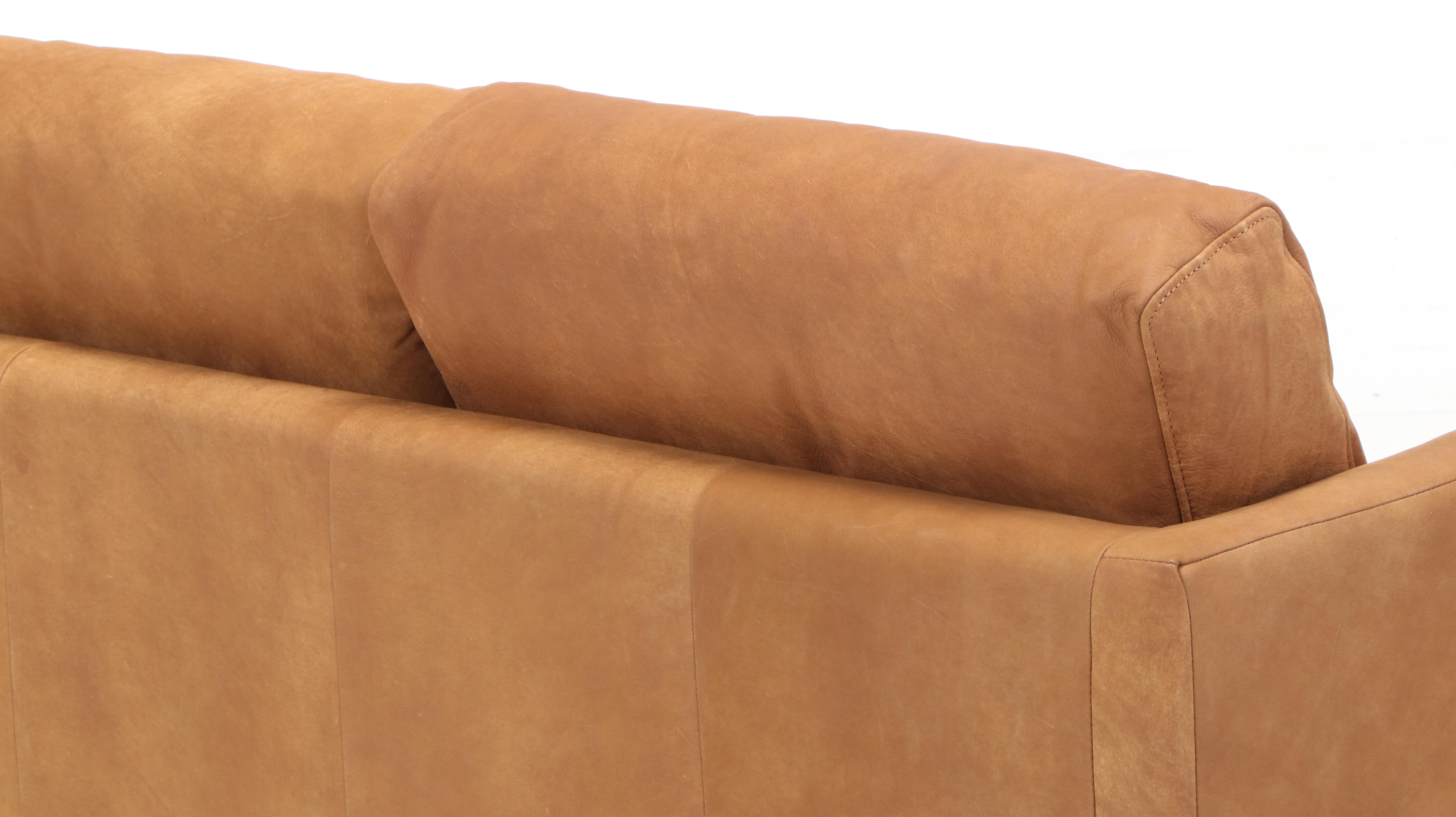 Article "Nirvana" Contemporary Industrial Style Leather Sofa