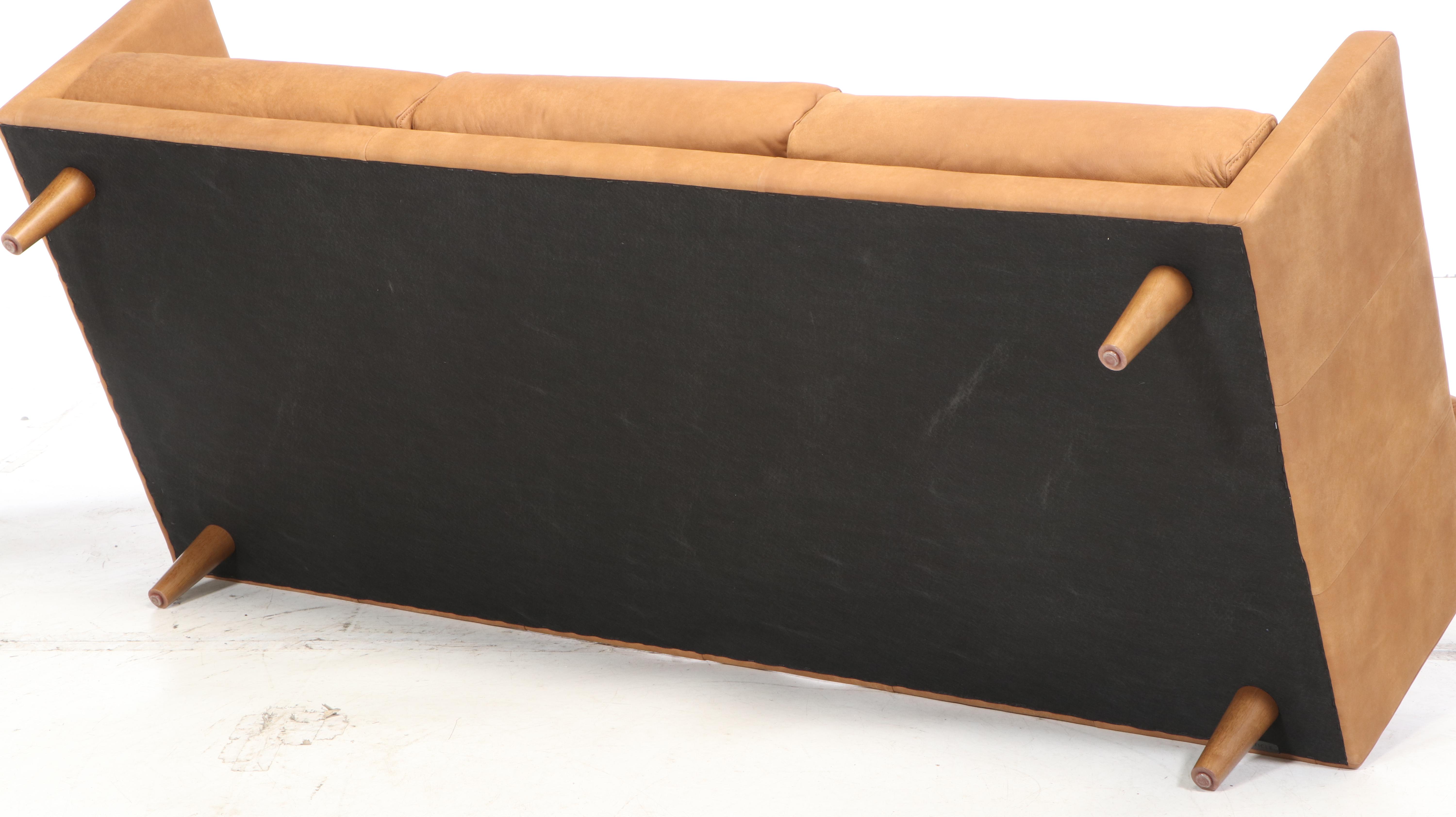 Article "Nirvana" Contemporary Industrial Style Leather Sofa