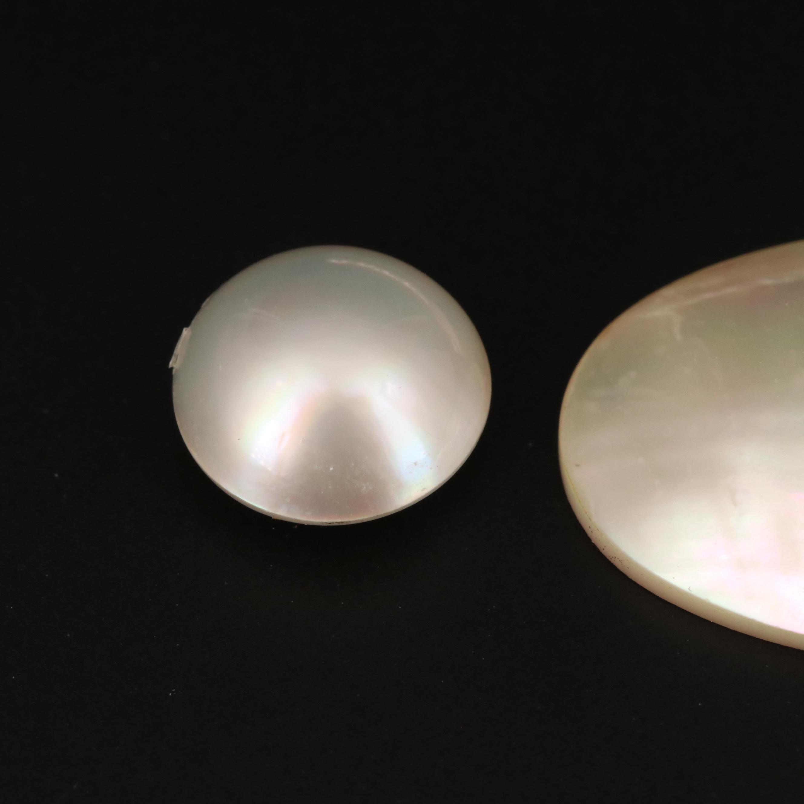Loose Round and Mabé Pearls