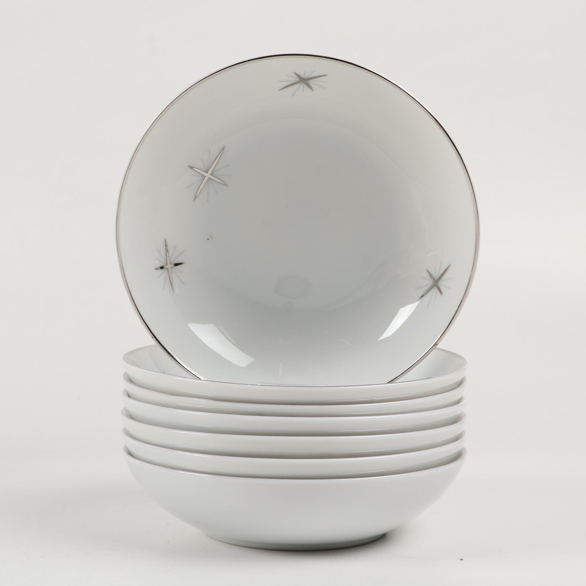 Fukagawa Arita "Cross Star"  Porcelain Dinnerware Set, Late 20th Century