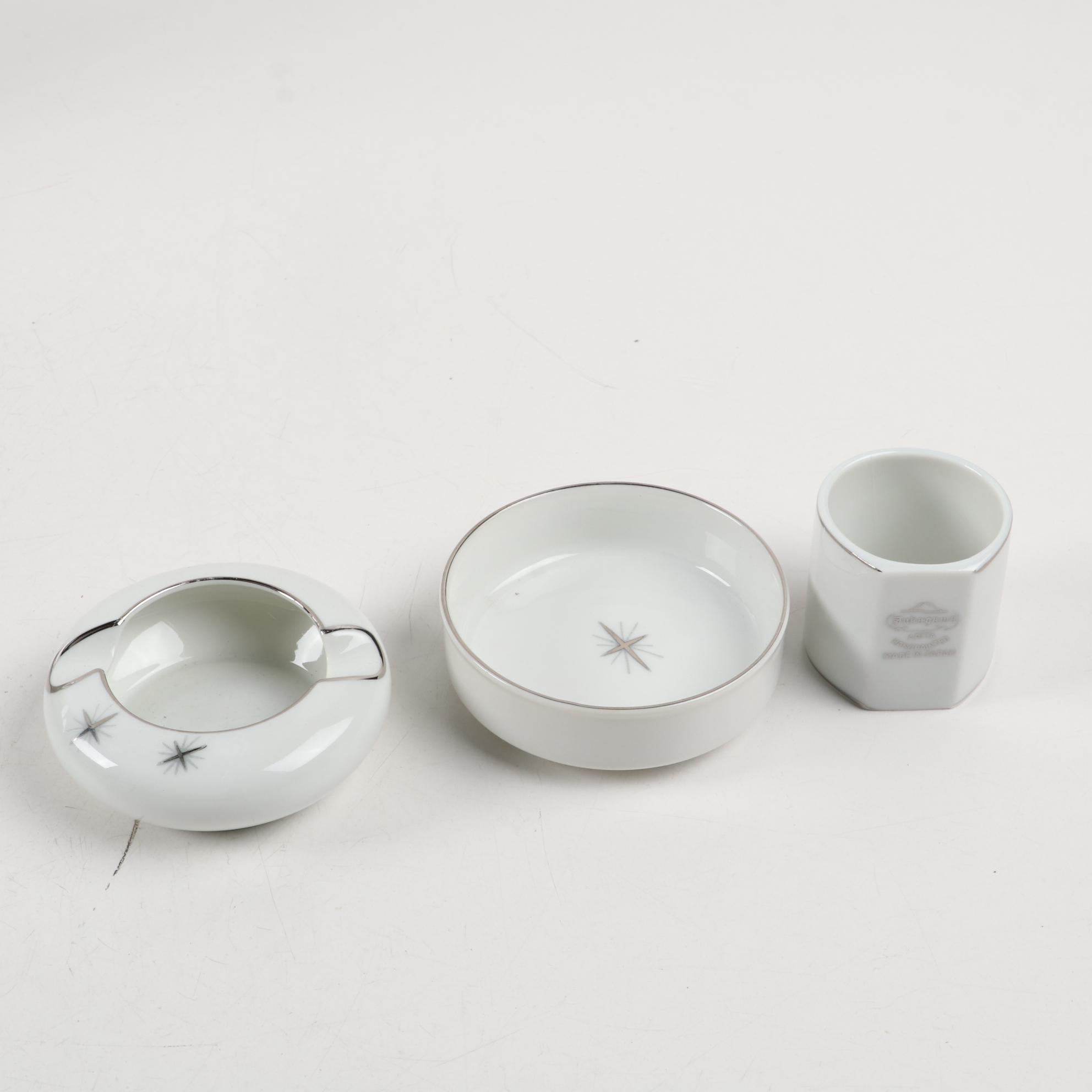 Fukagawa Arita "Cross Star"  Porcelain Dinnerware Set, Late 20th Century