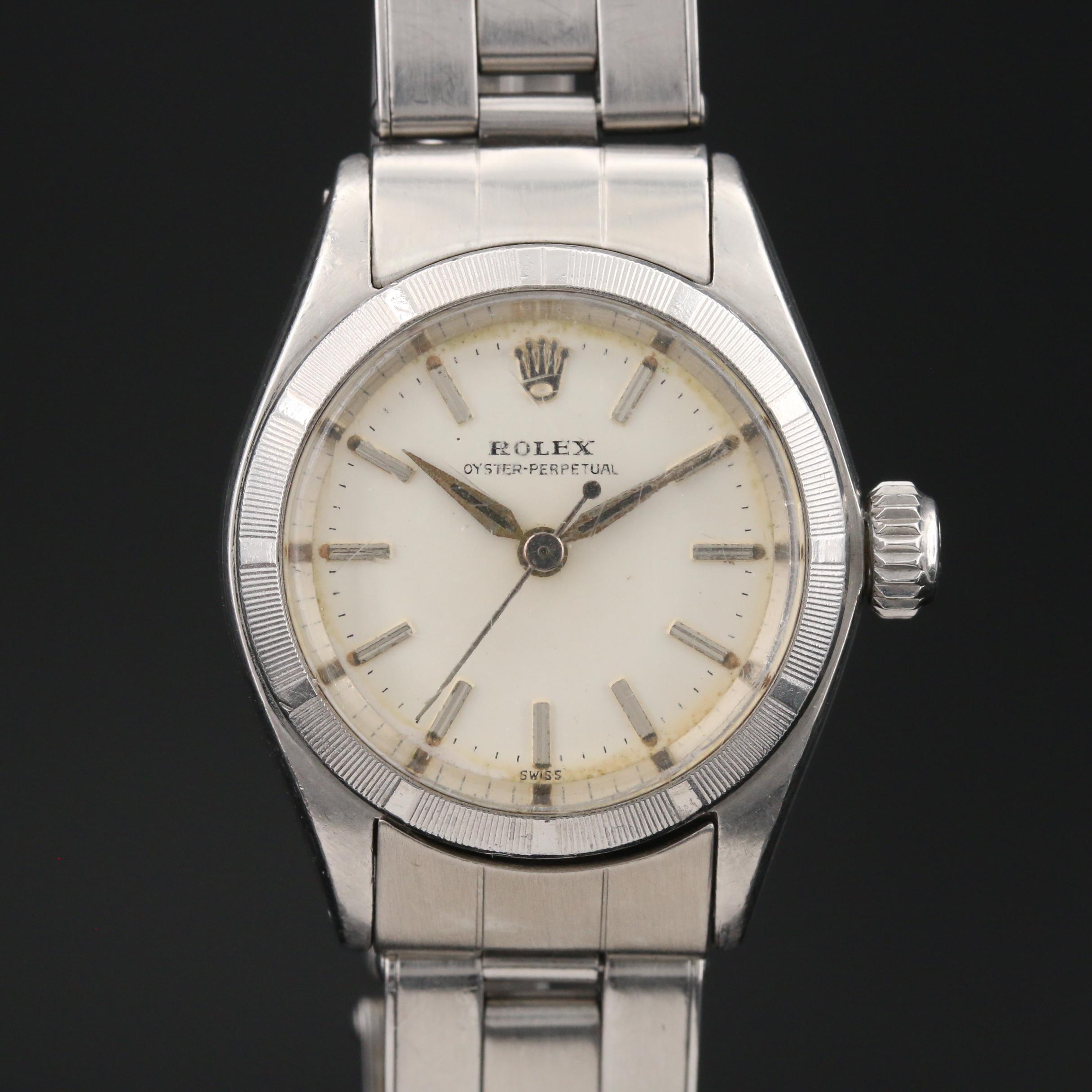 Vintage Rolex Oyster Perpetual Stainless Steel Watch