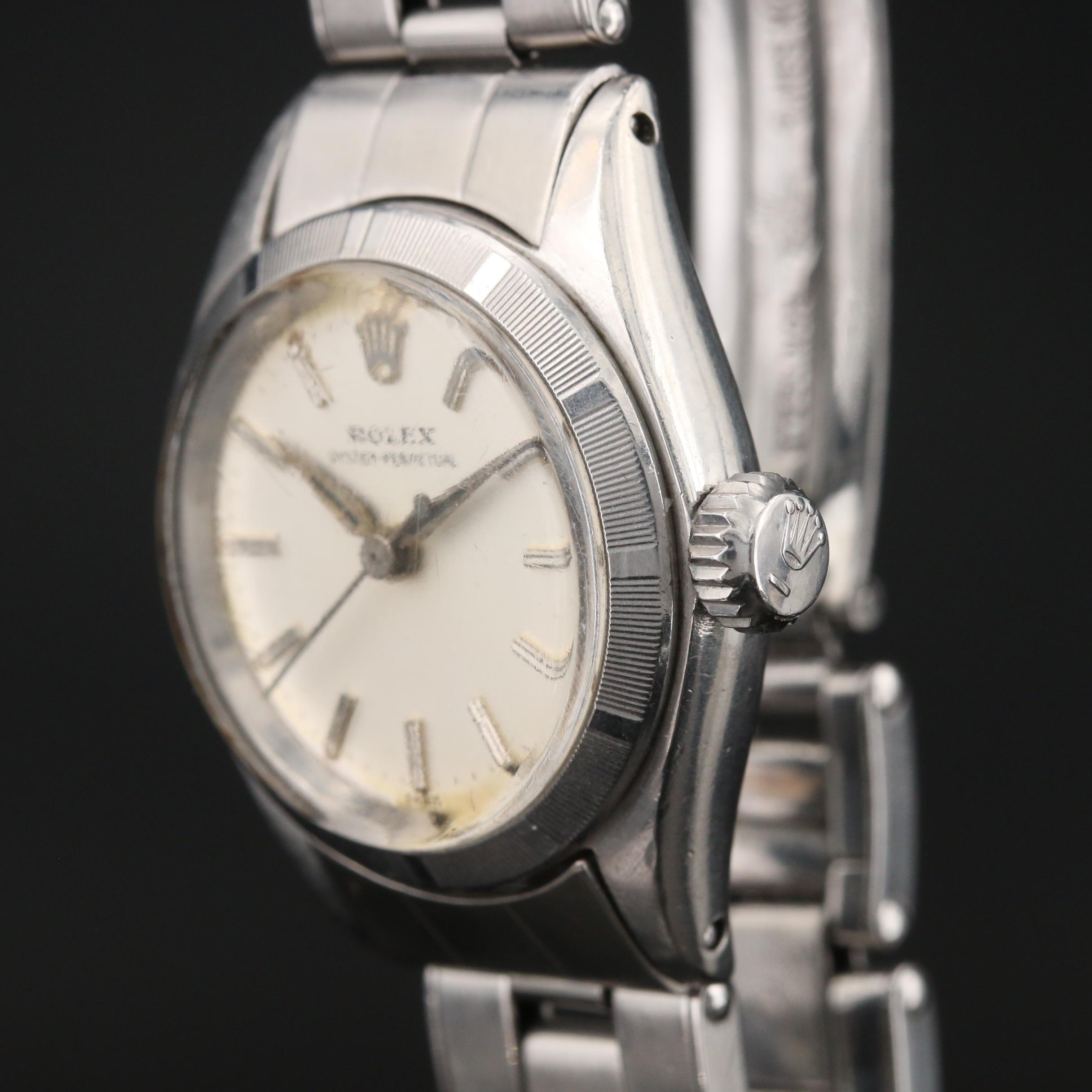 Vintage Rolex Oyster Perpetual Stainless Steel Watch