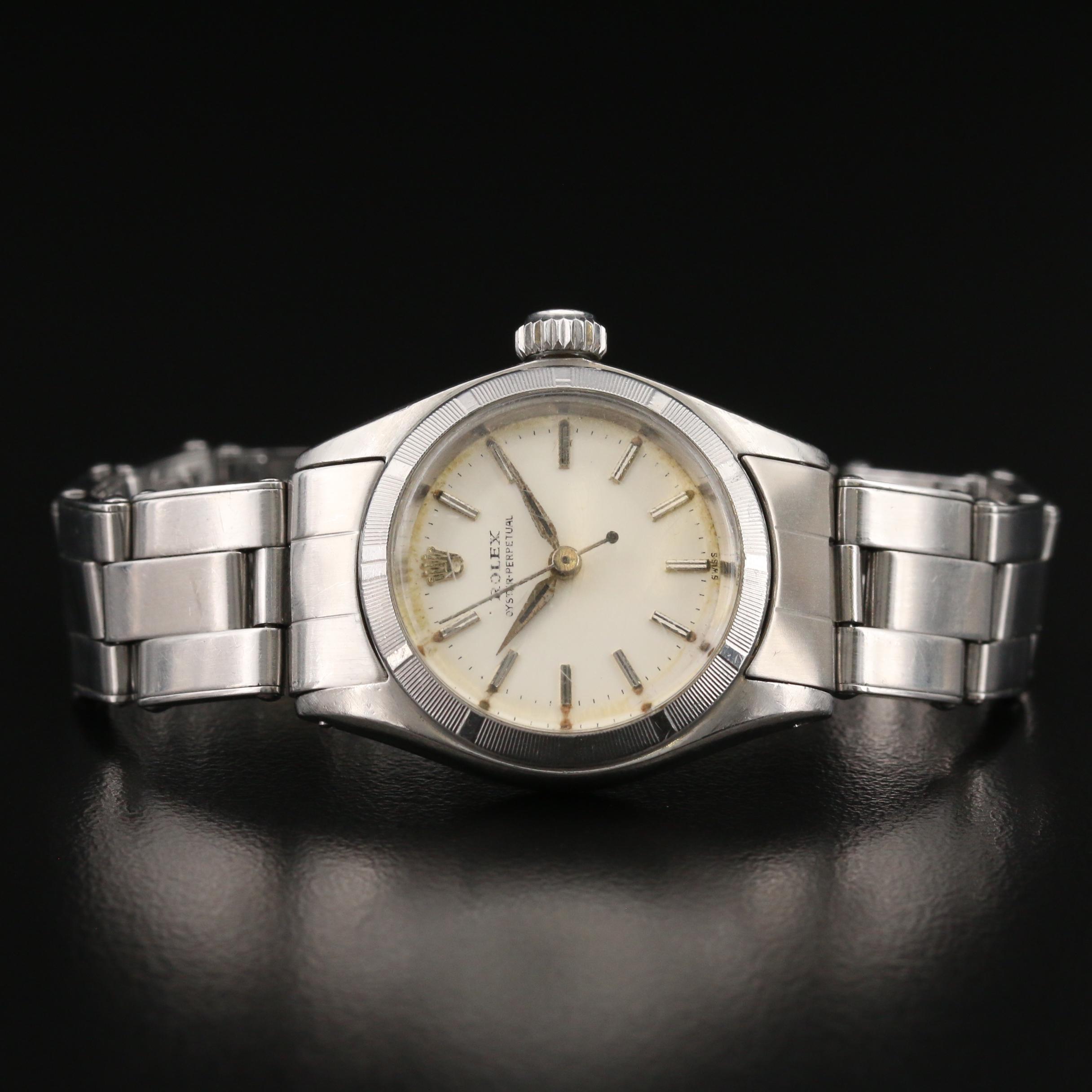 Vintage Rolex Oyster Perpetual Stainless Steel Watch