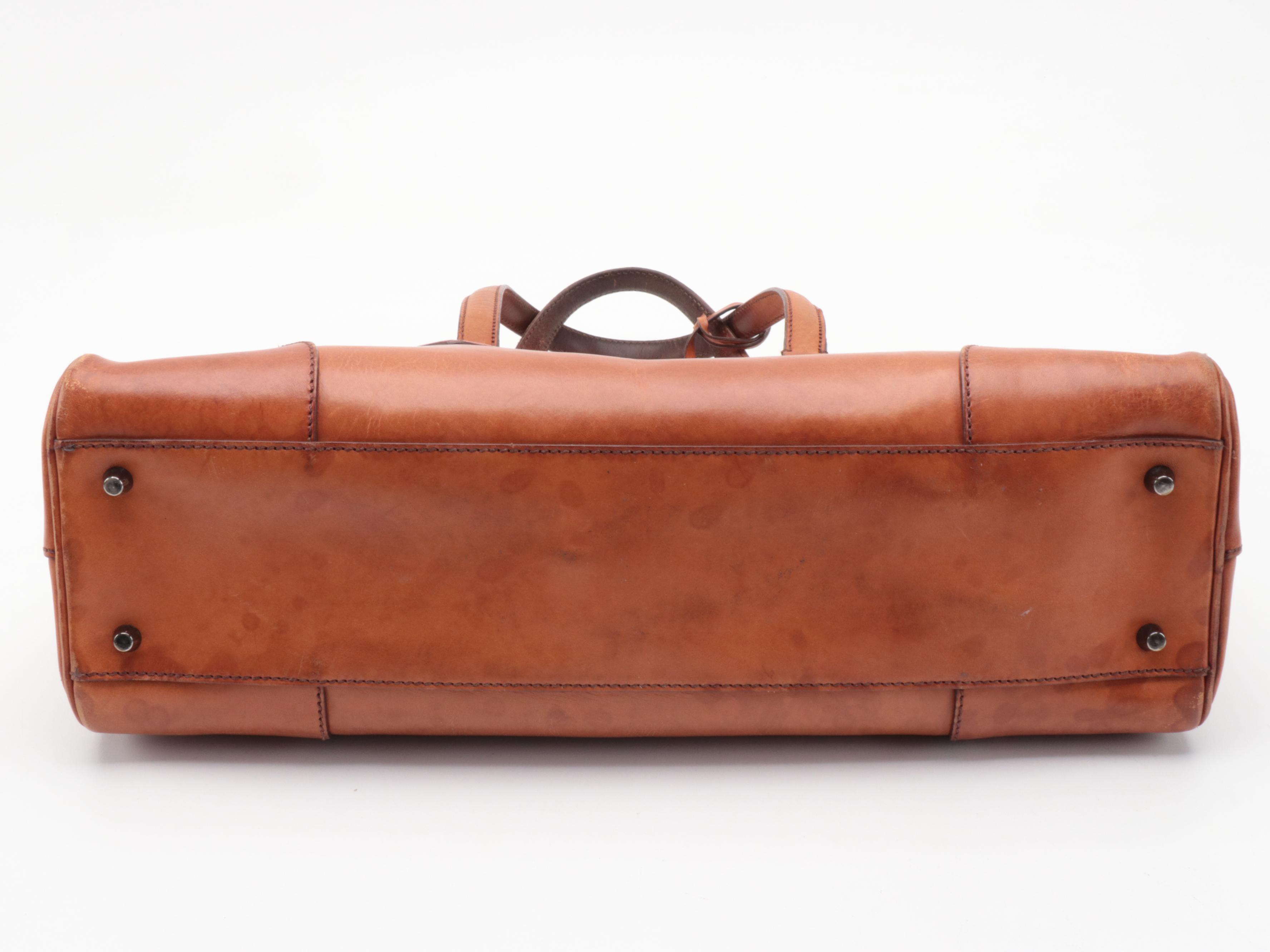 Prada Bowler Bag in Brown Vitello England Leather