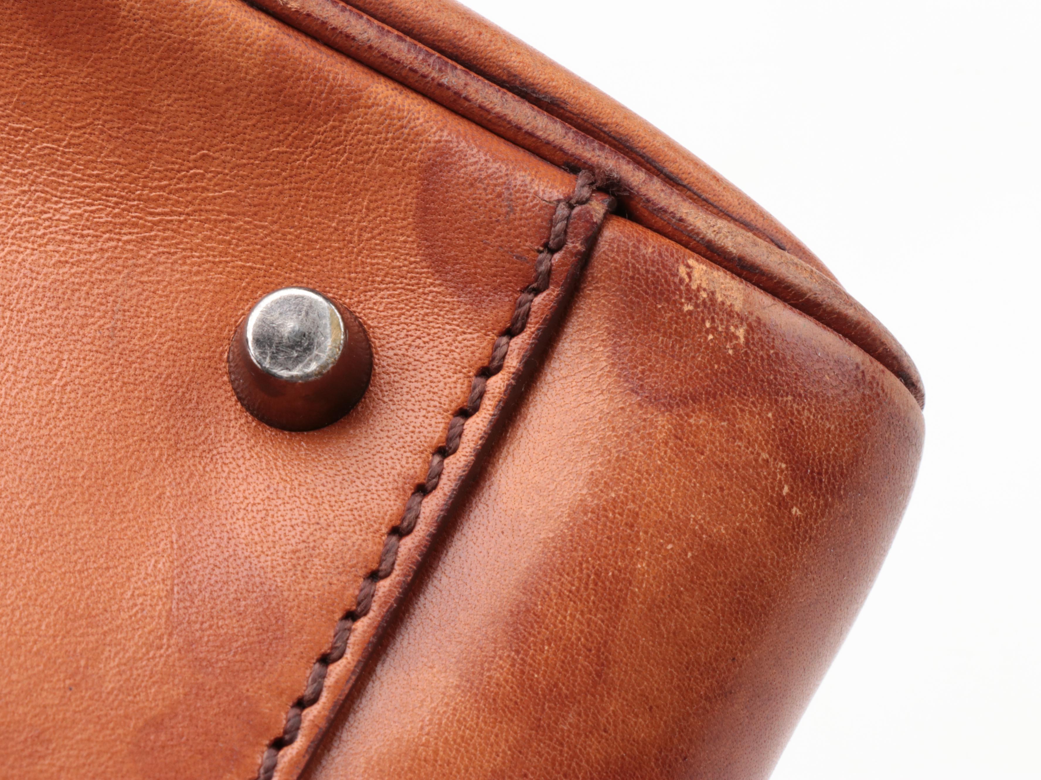 Prada Bowler Bag in Brown Vitello England Leather