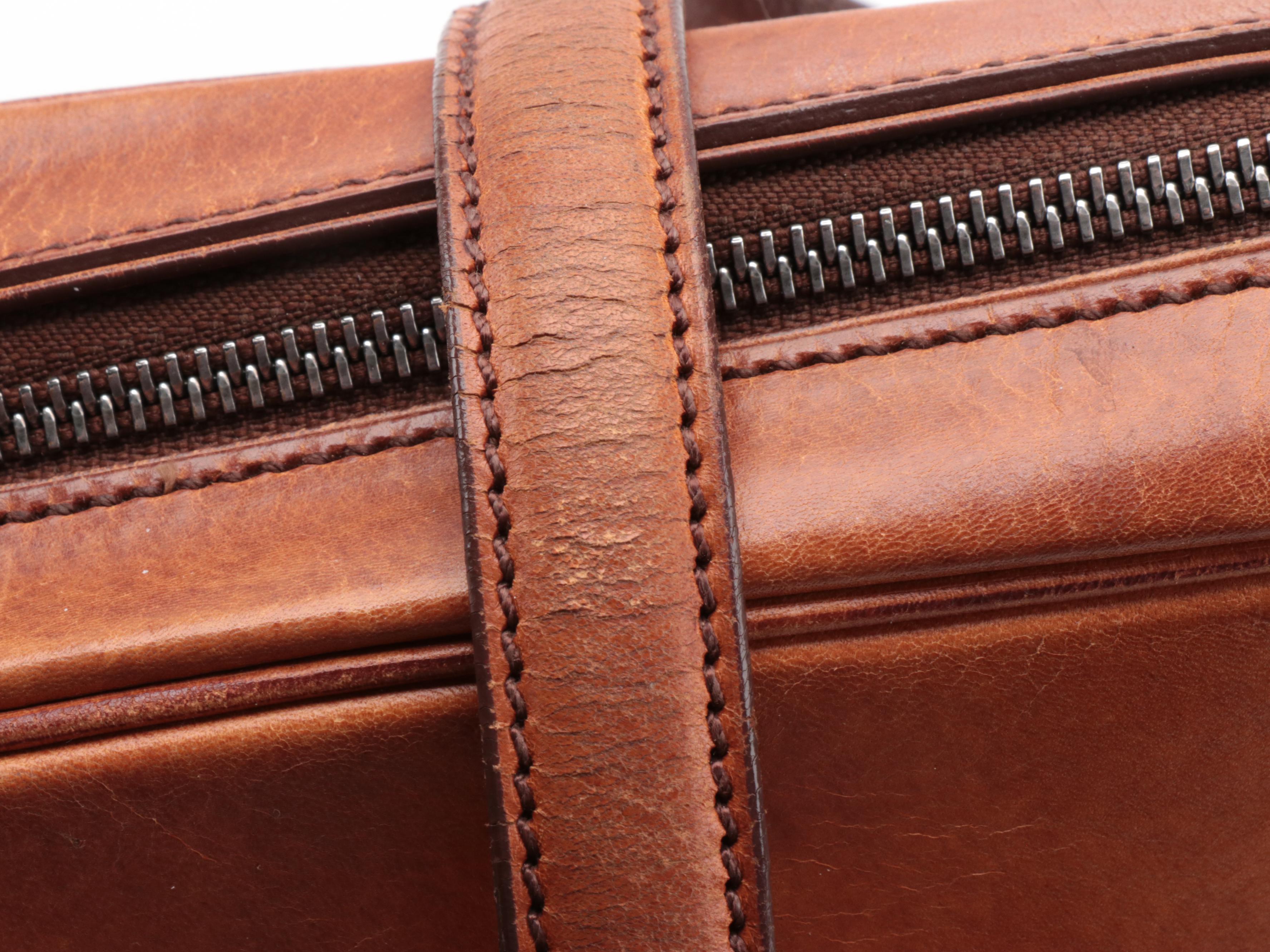 Prada Bowler Bag in Brown Vitello England Leather