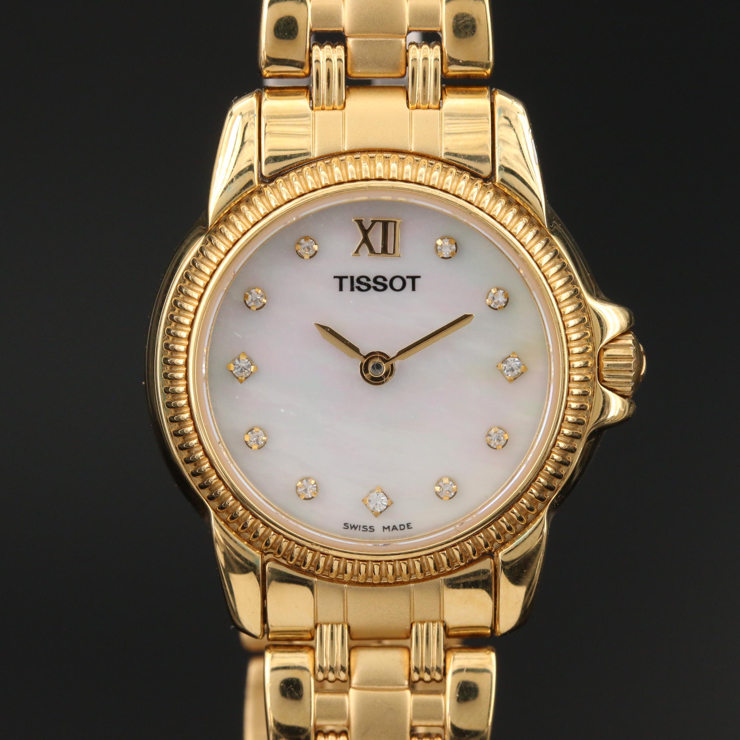 Swiss Tissot Mother of Pearl Dial Watch