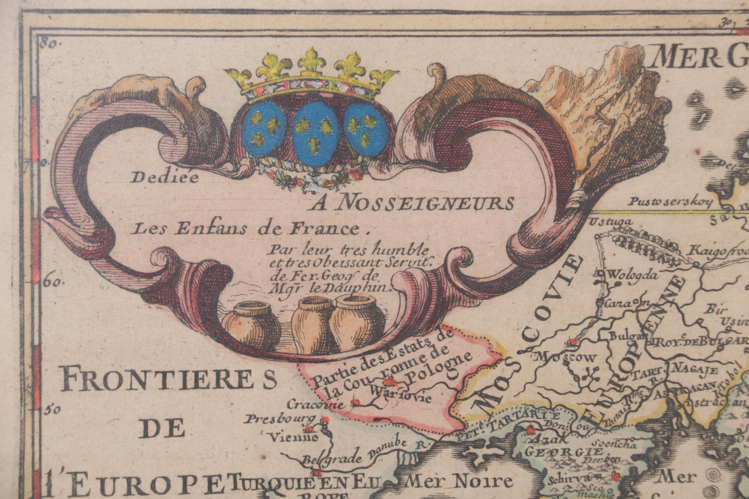 Nicolas de Fer Map of Asia, circa 1705