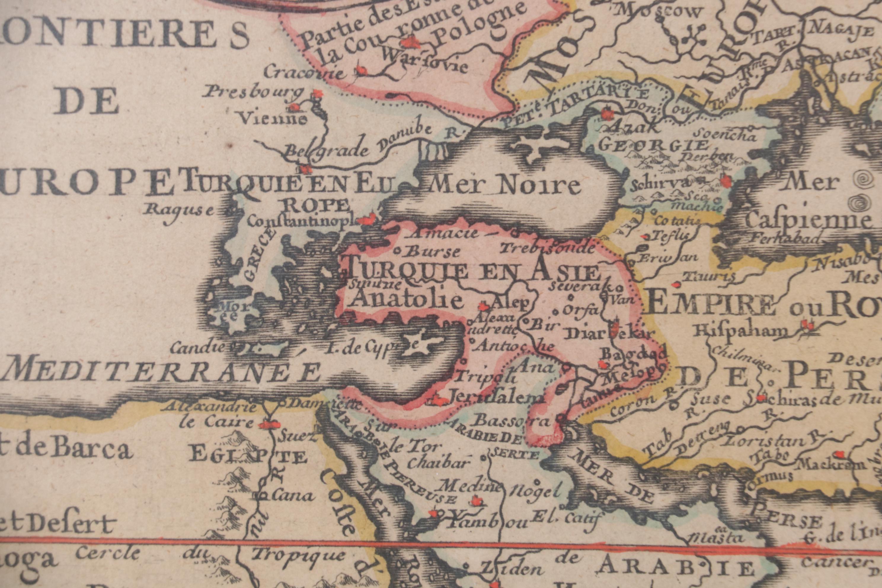 Nicolas de Fer Map of Asia, circa 1705