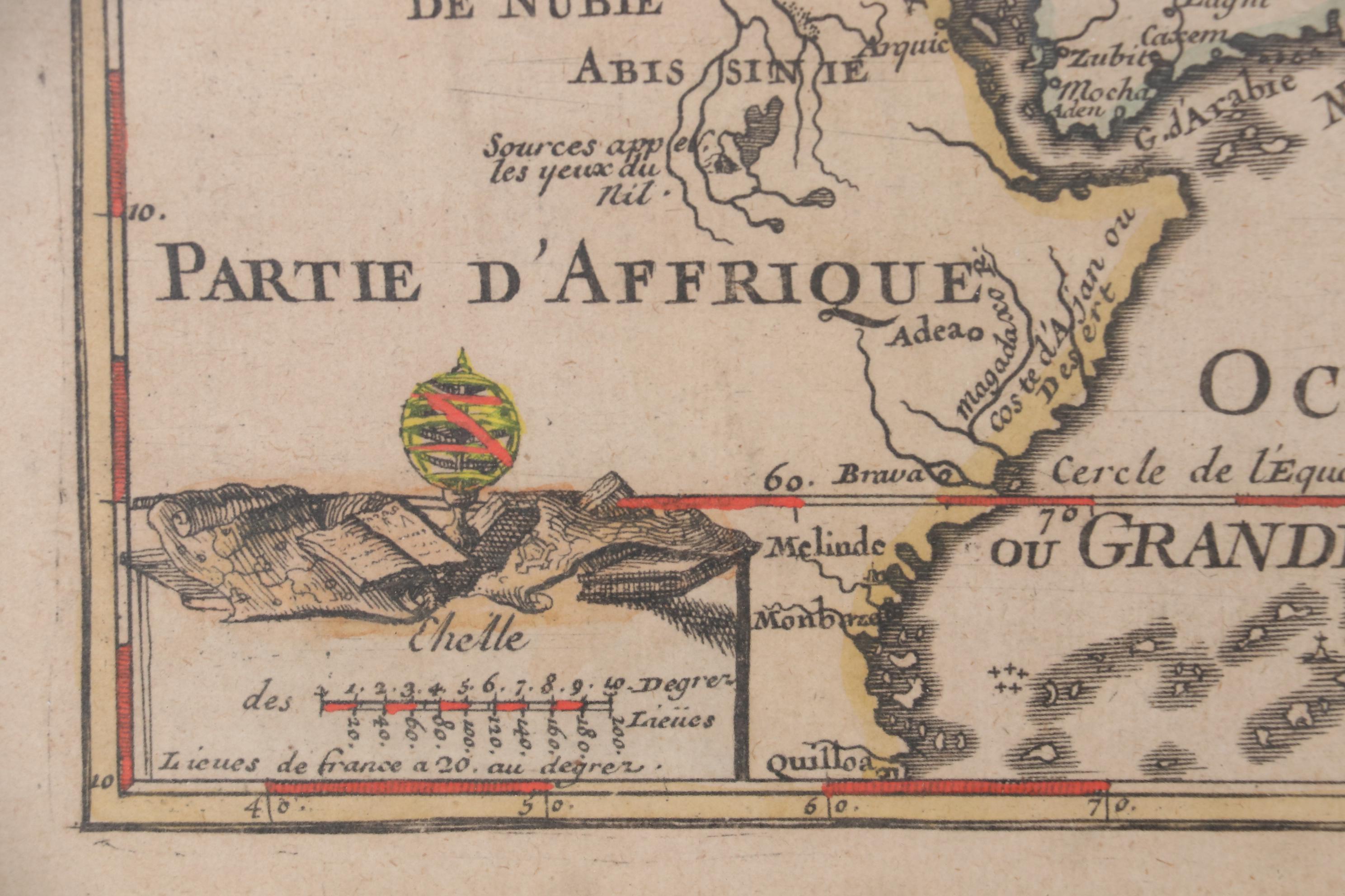 Nicolas de Fer Map of Asia, circa 1705