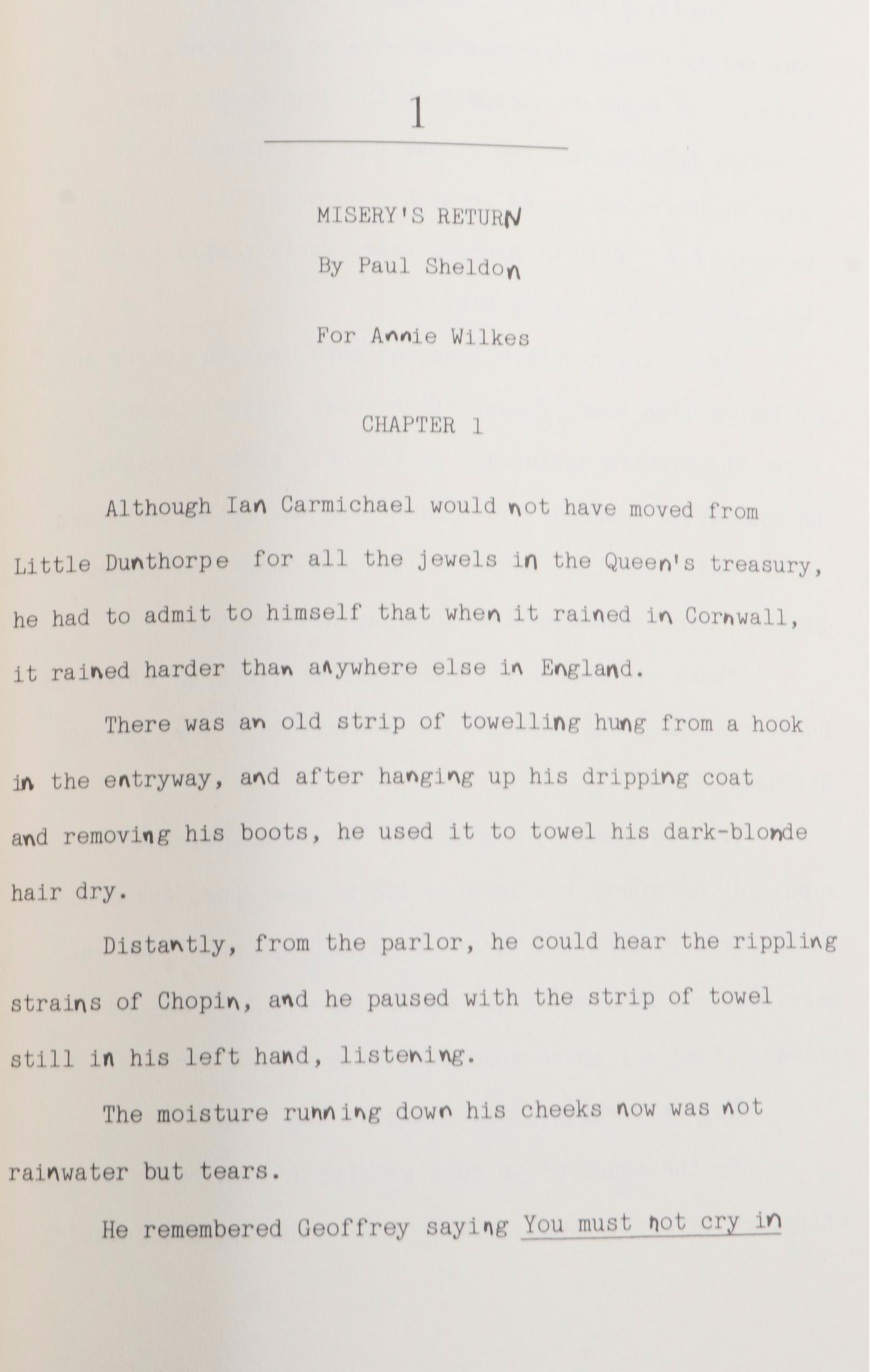 First Editions "IT" and "Misery" by Stephen King