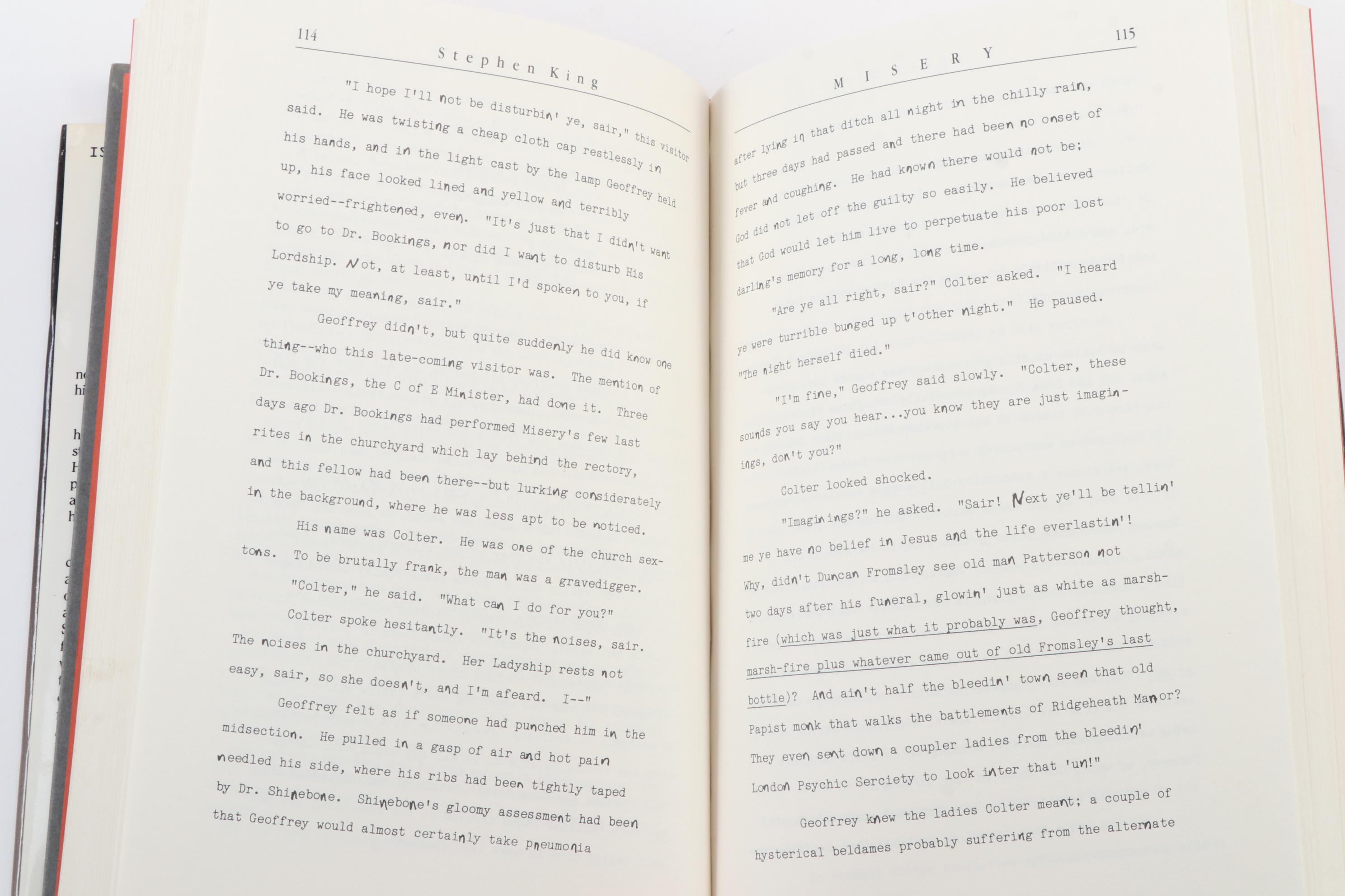 First Editions "IT" and "Misery" by Stephen King