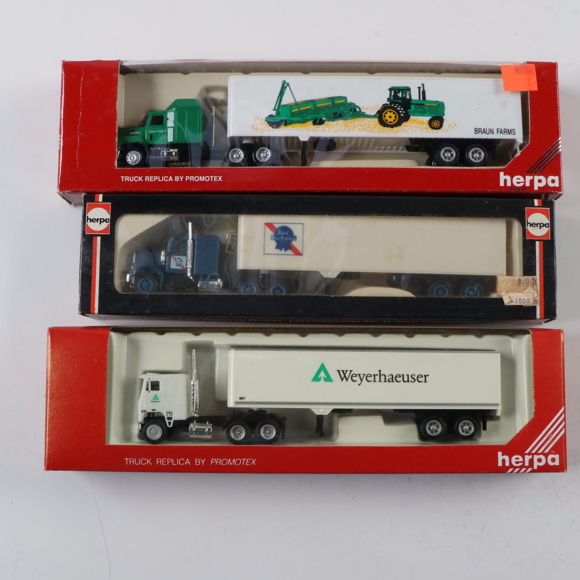 Herpa HO Scale Model Trucks