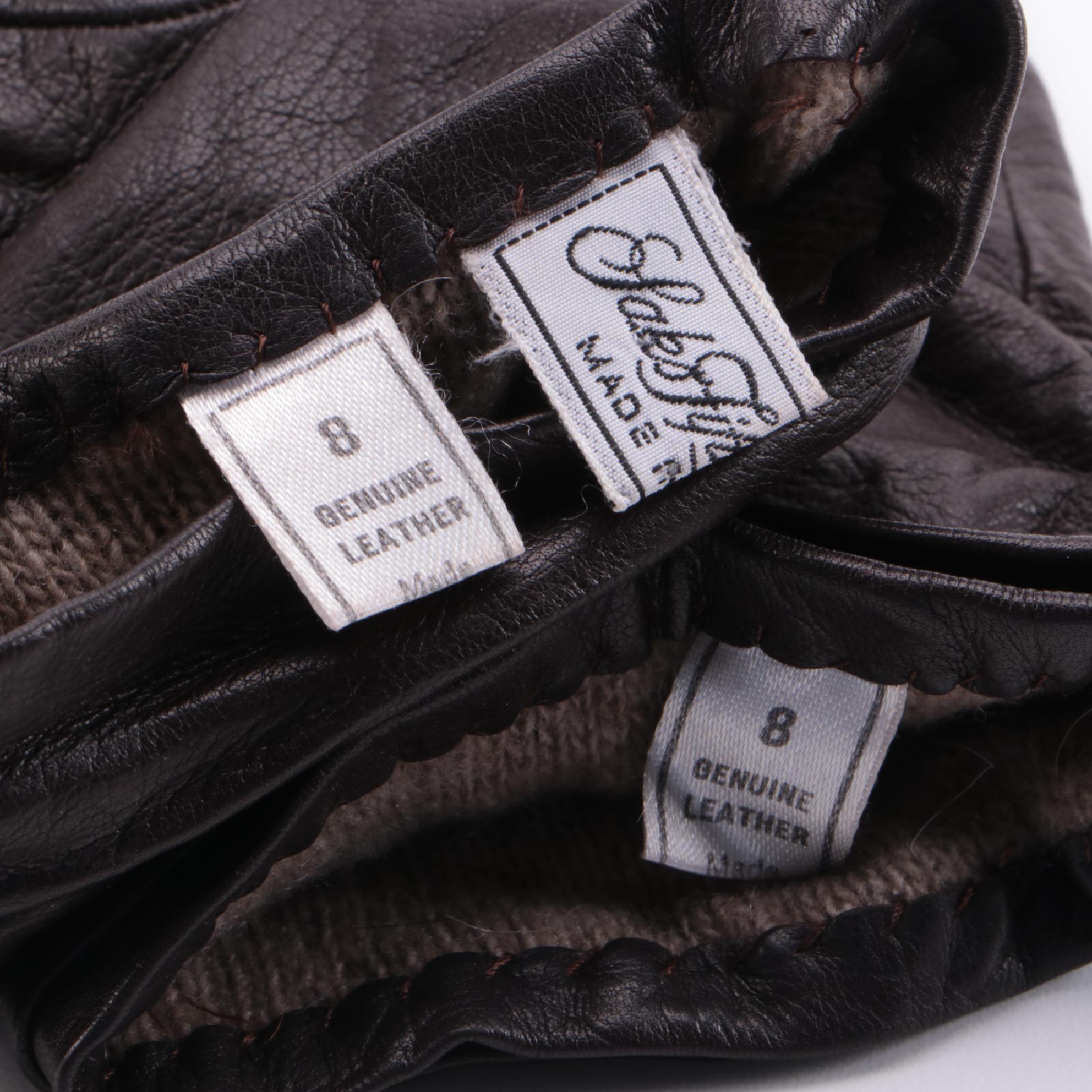 Yves Saint Laurent Beaver Fur Coat for Dennis Furs with Saks Fifth Avenue Gloves