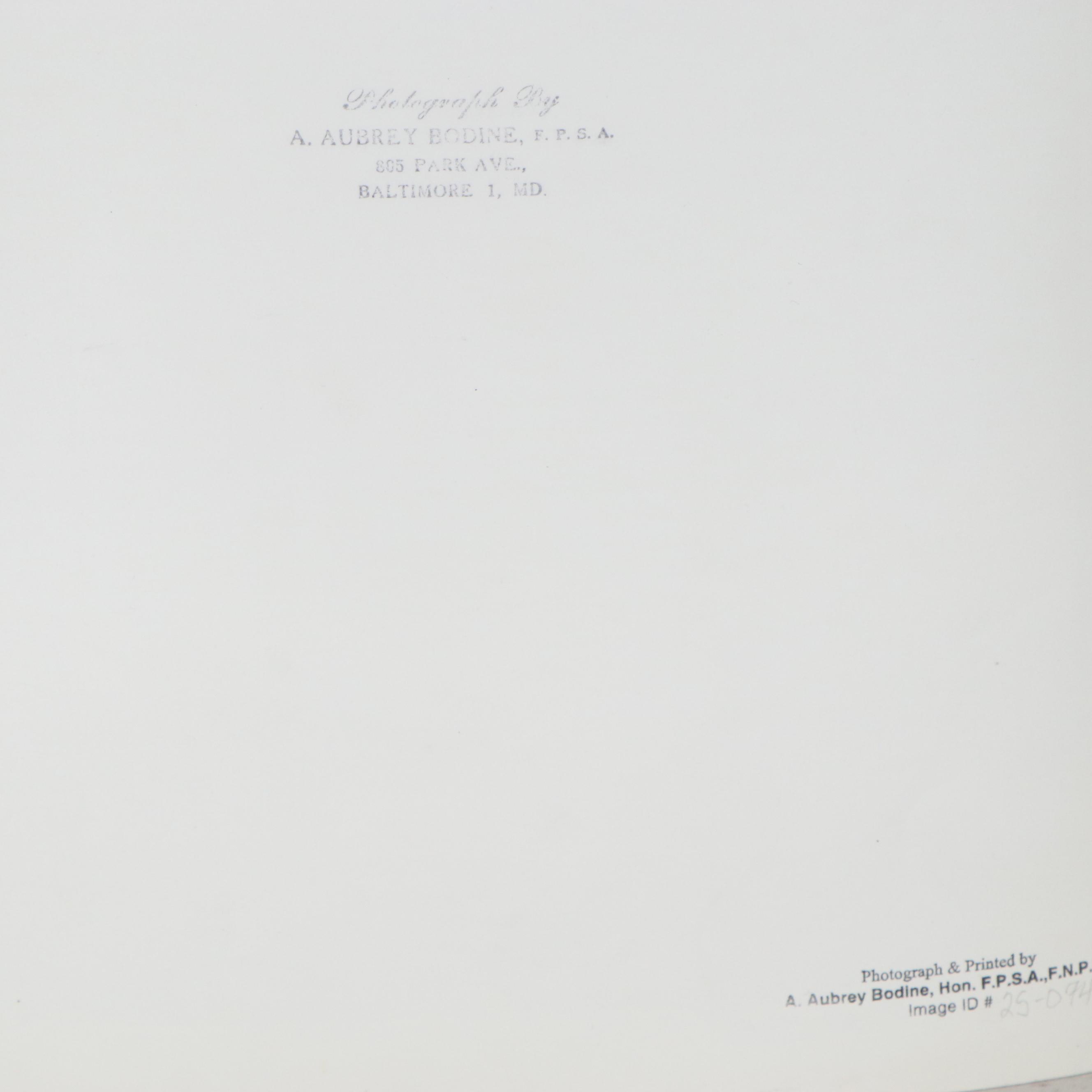 A. Aubrey Bodine Silver Gelatin Photograph "Fells Point Barber Shop," 1956