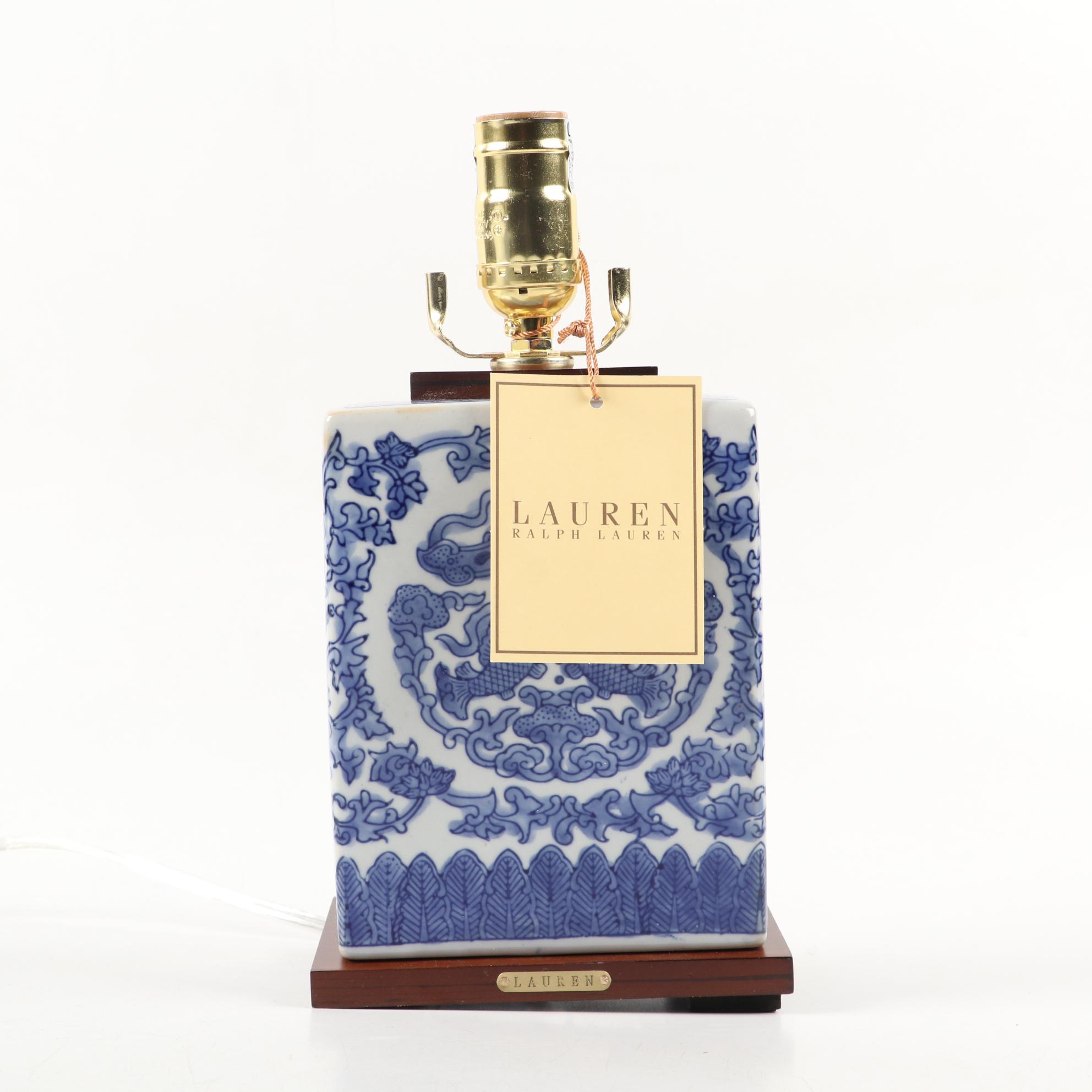 Pair of Ralph Lauren Chinoiserie Lamps, 21st Century