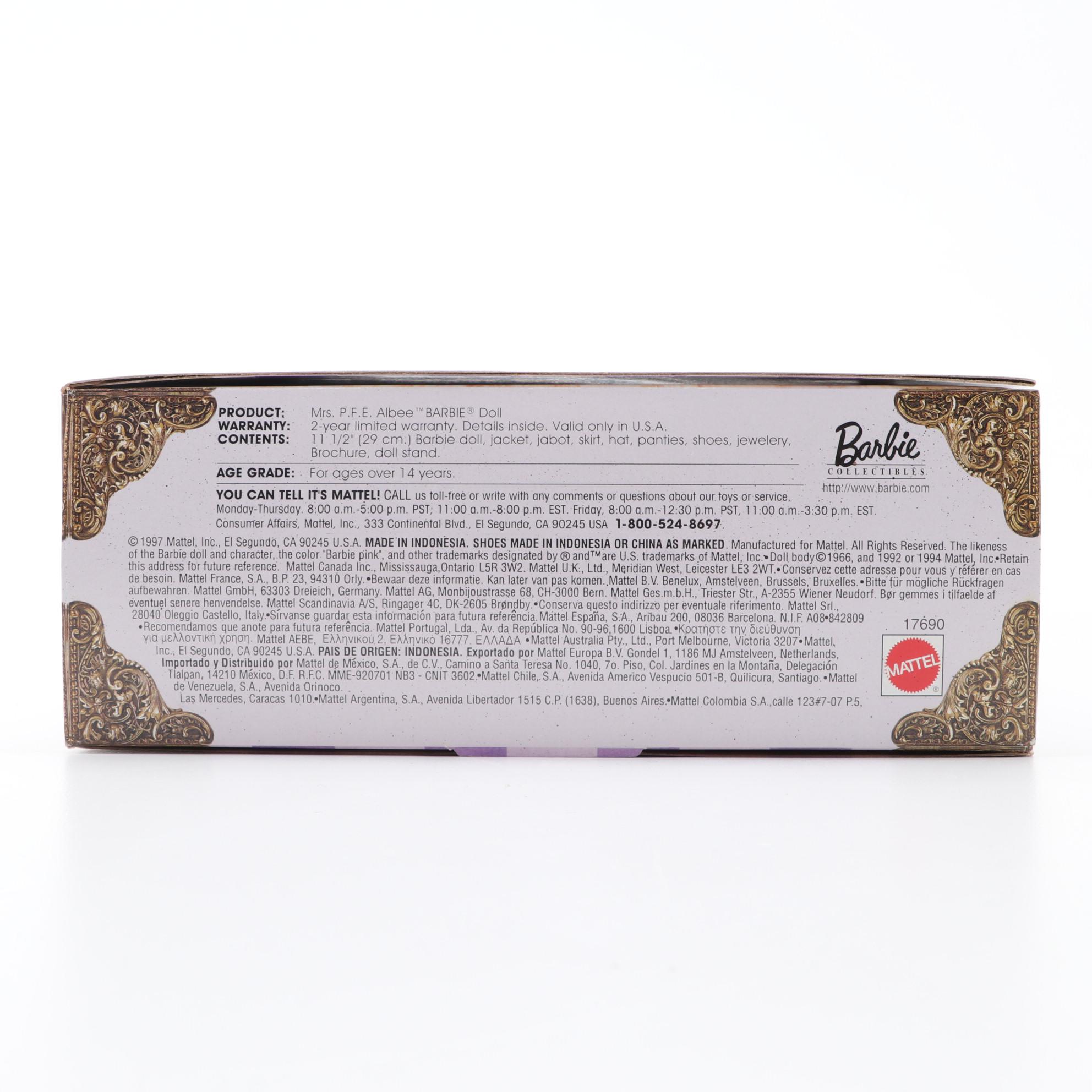 Mattel  "My Fair Lady" and Other Barbie Dolls, 1990s