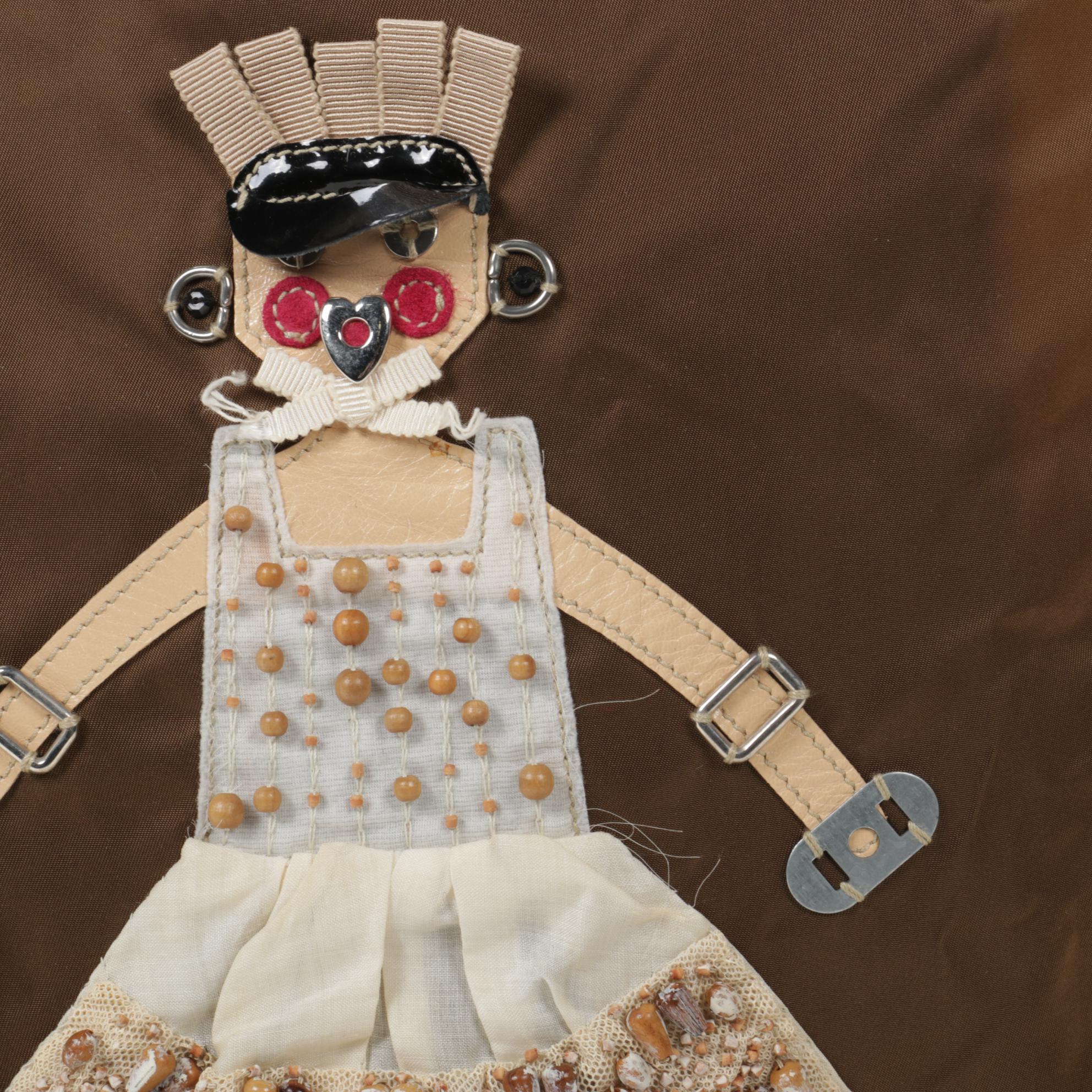 Prada Robot Tote Bag in Olive Tessuto Nylon