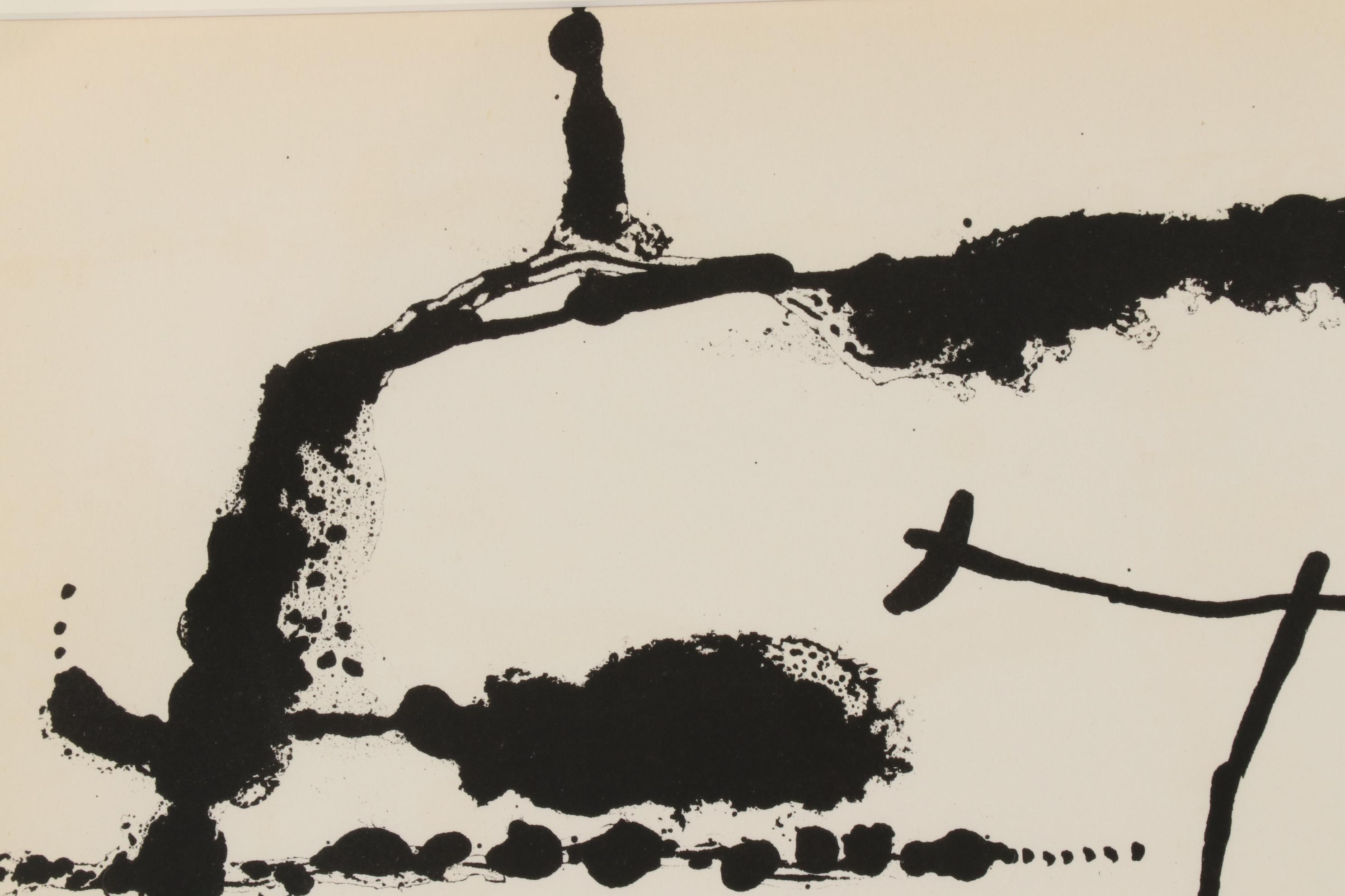 Joan Miró Double-Page Color Lithograph for "Derrière le Miroir," 1956