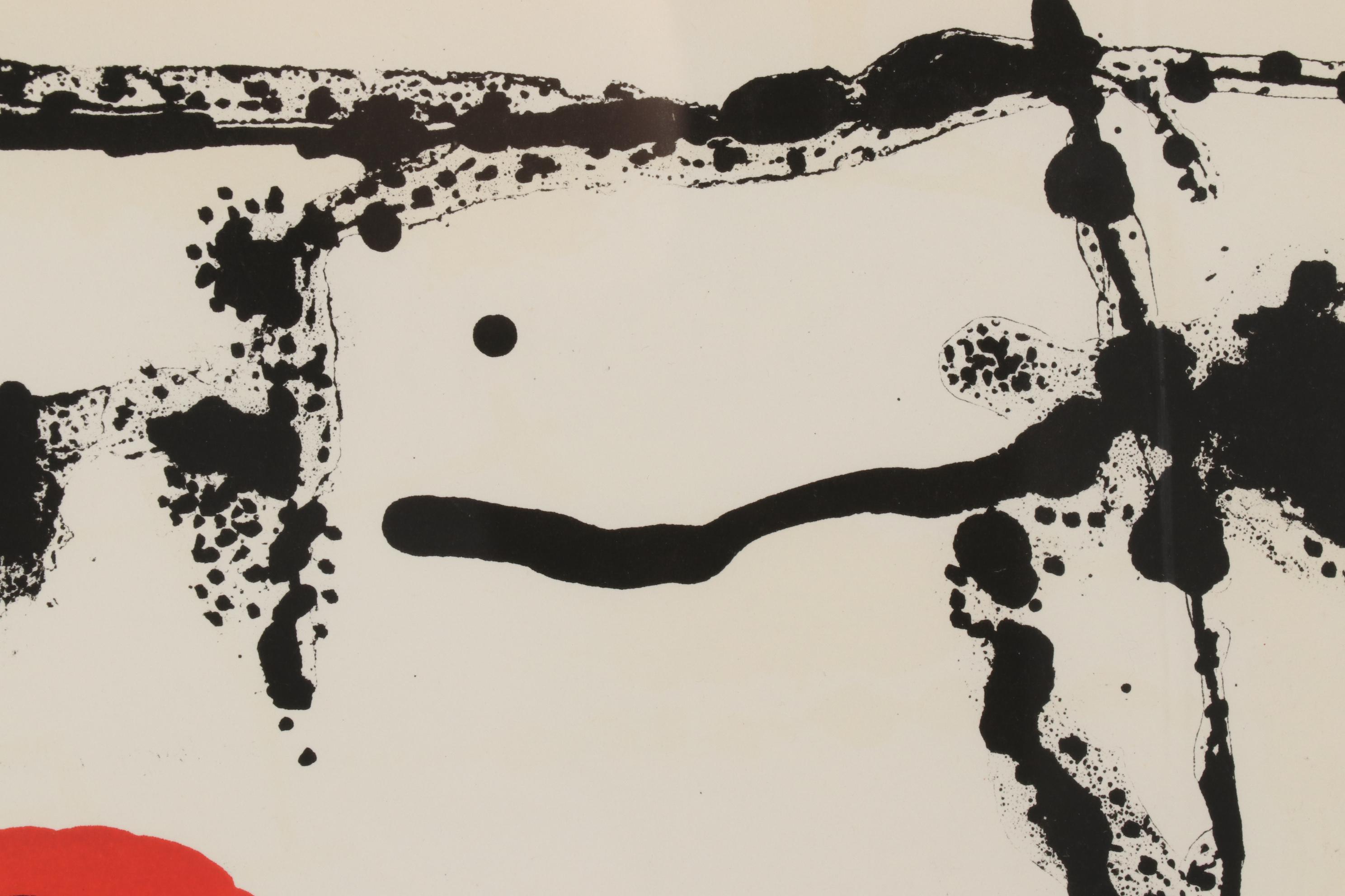 Joan Miró Double-Page Color Lithograph for "Derrière le Miroir," 1956