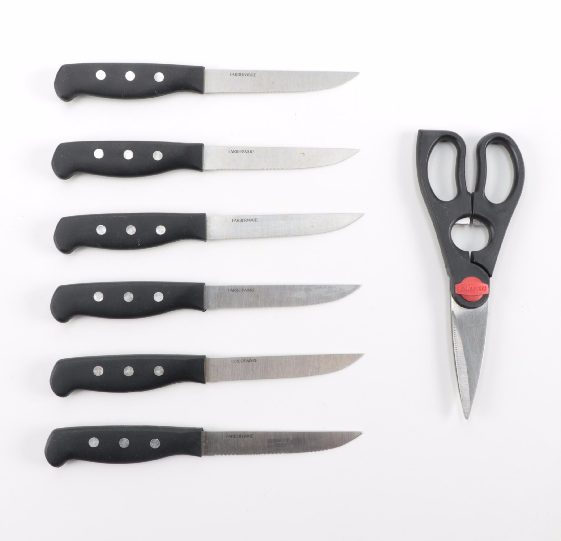 Farberware Wooden Knife Block and Cutlery Set