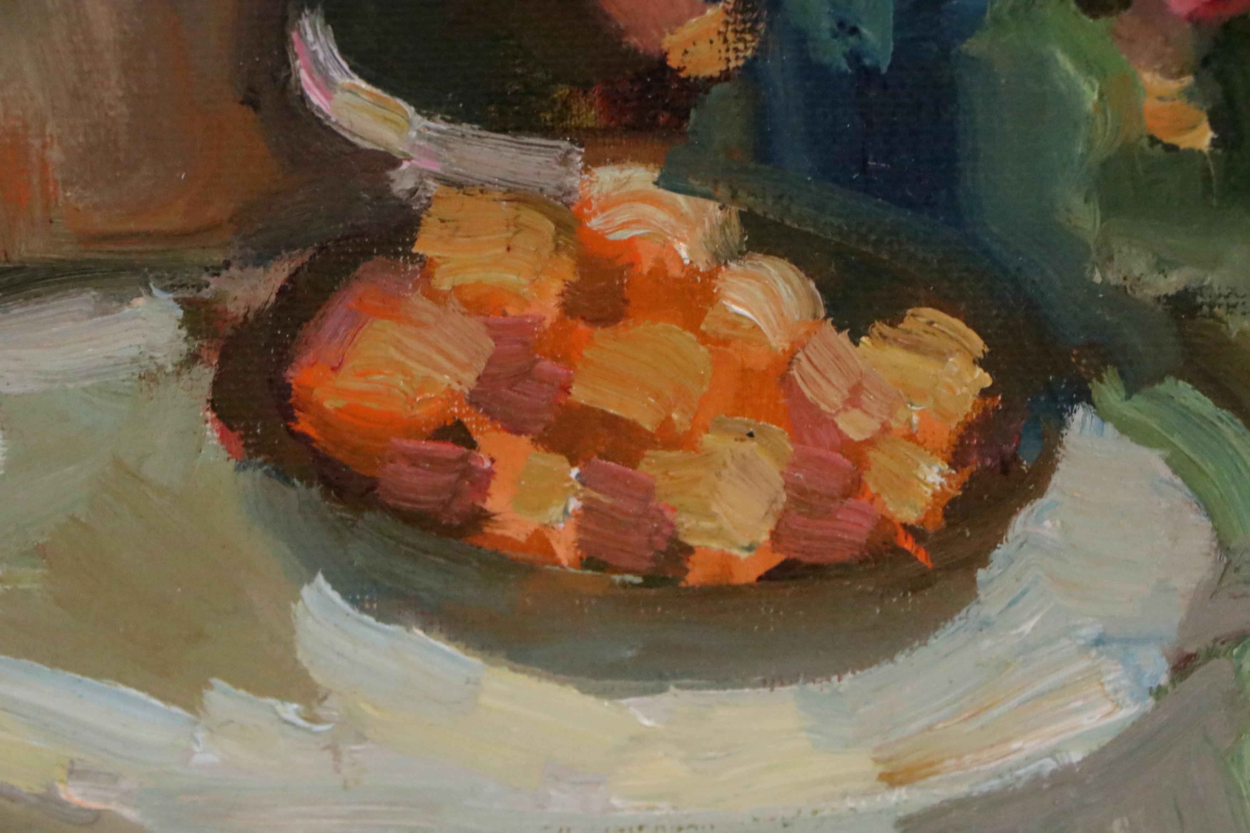 Sally Rosenbaum Still Life Oil Painting, 21st Century