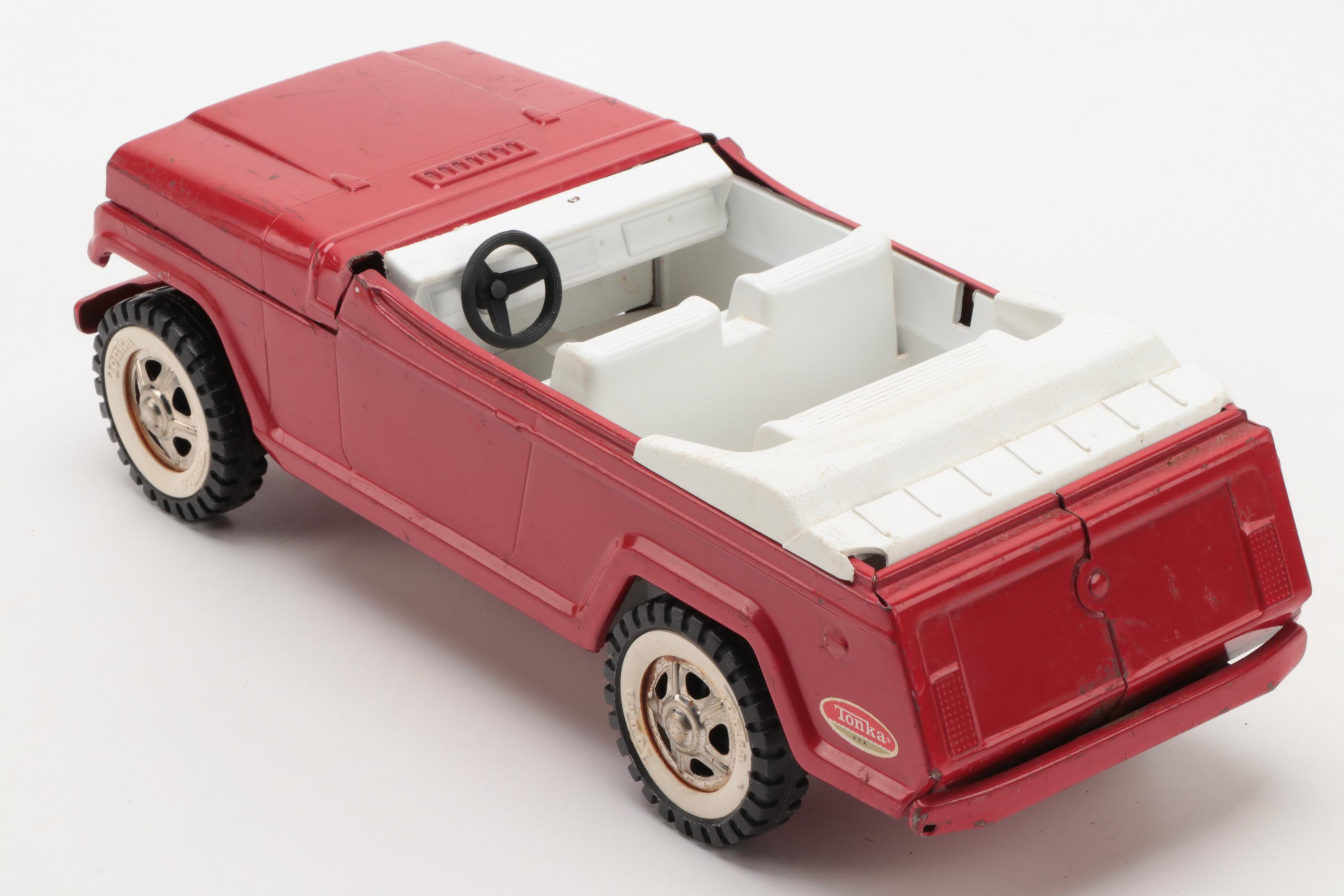 Tonka Pressed Steel Jeepster and Other Vehicles