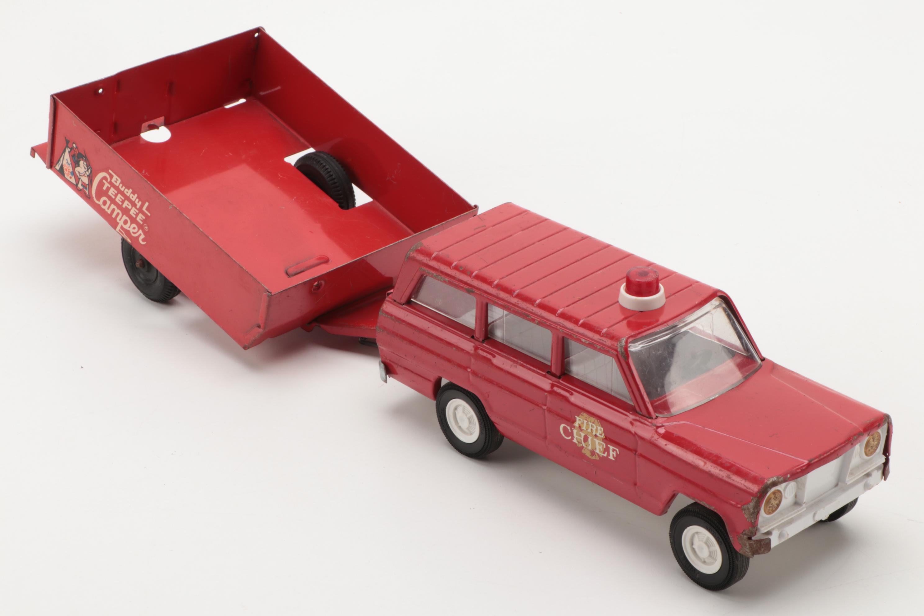 Tonka Pressed Steel Jeepster and Other Vehicles