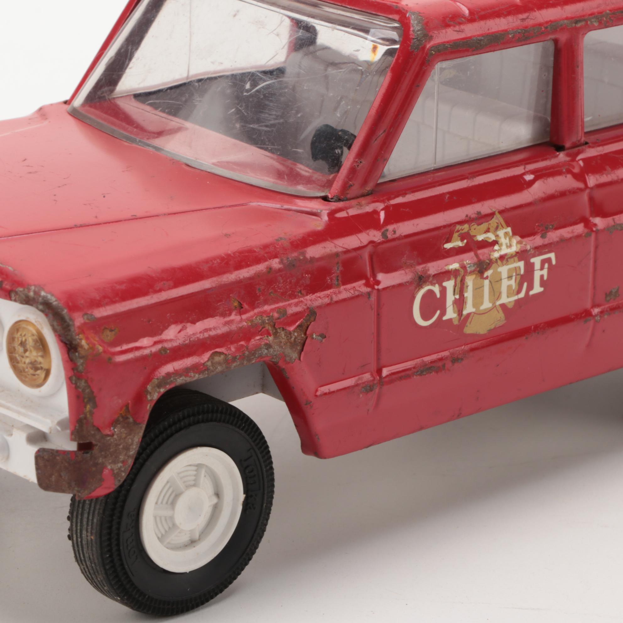 Tonka Pressed Steel Jeepster and Other Vehicles