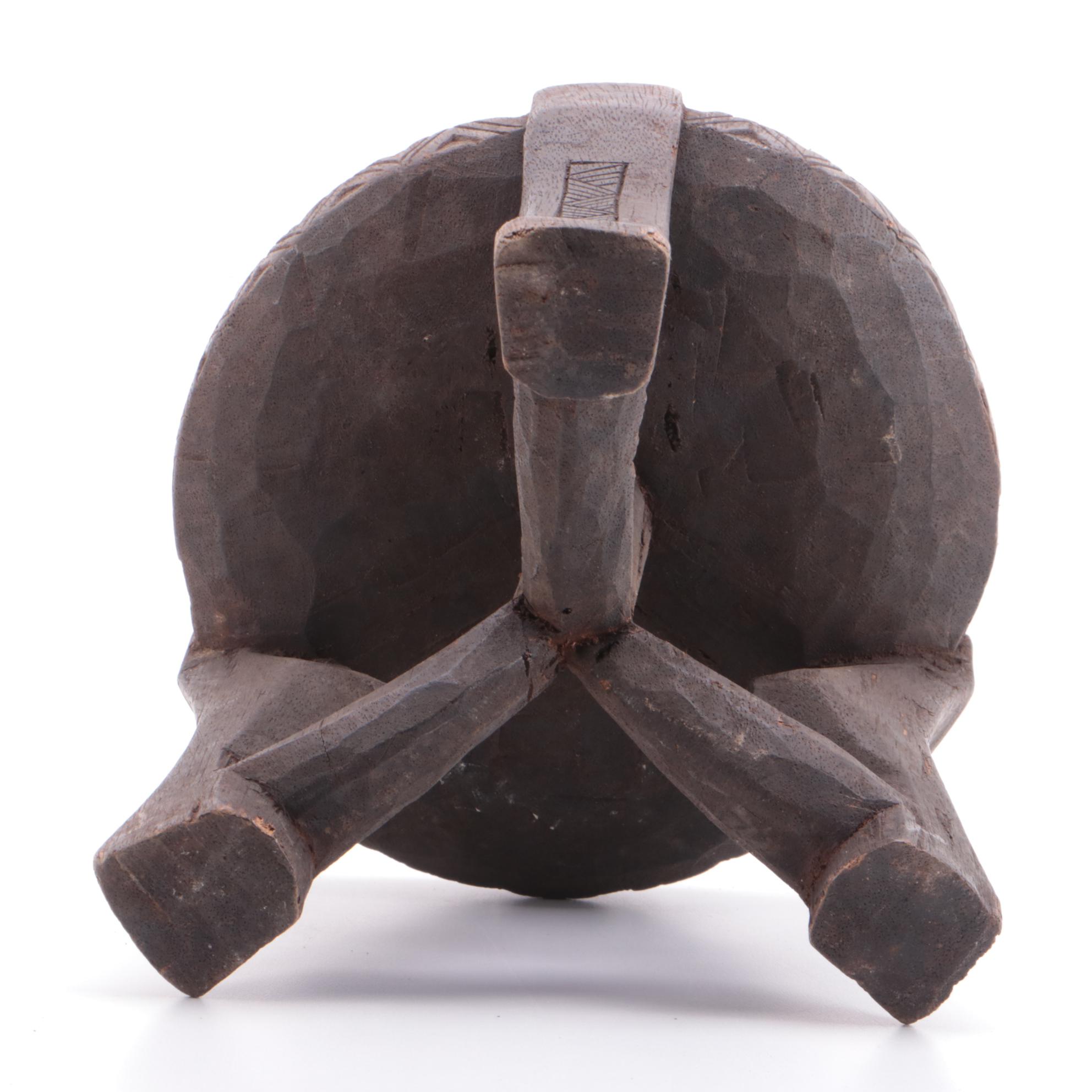 Zaramo-Kwere Style "Mwana Hiti" Figure and Stand, East Africa