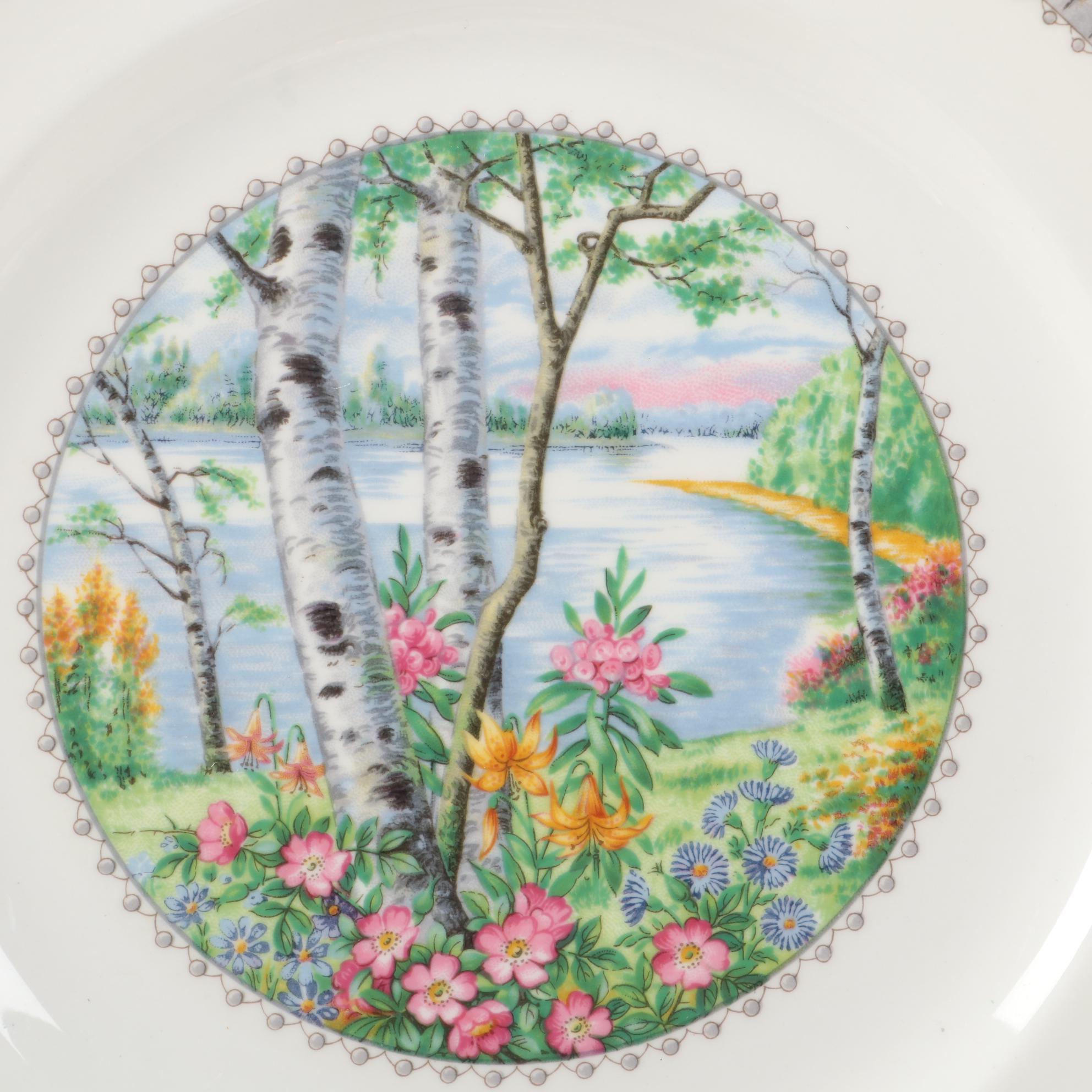Royal Albert "Silver Birch" Bone China Dinnerware, 1975–1997