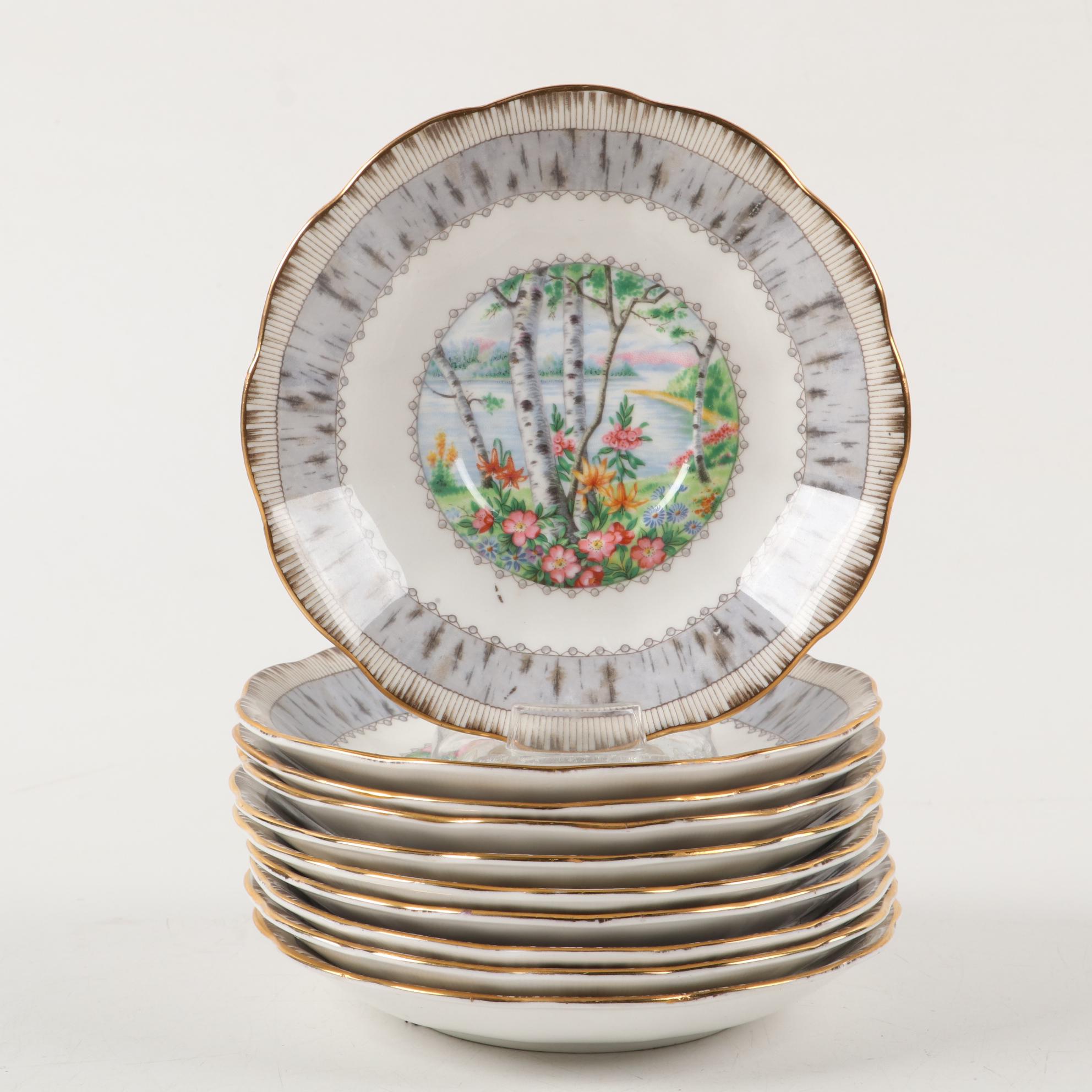 Royal Albert "Silver Birch" Bone China Dinnerware, 1975–1997
