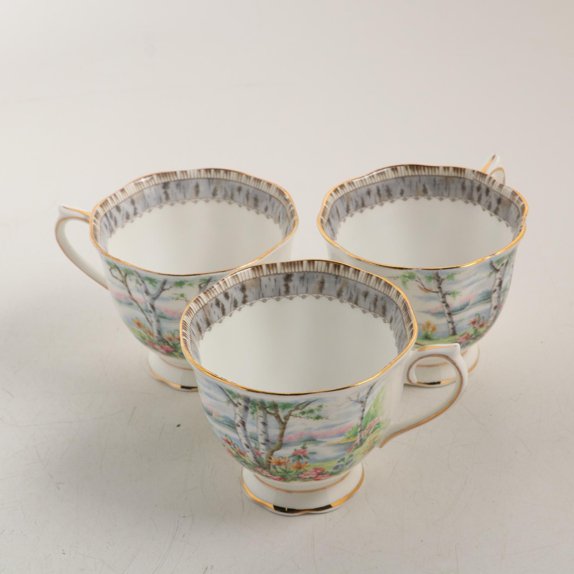 Royal Albert "Silver Birch" Bone China Dinnerware, 1975–1997