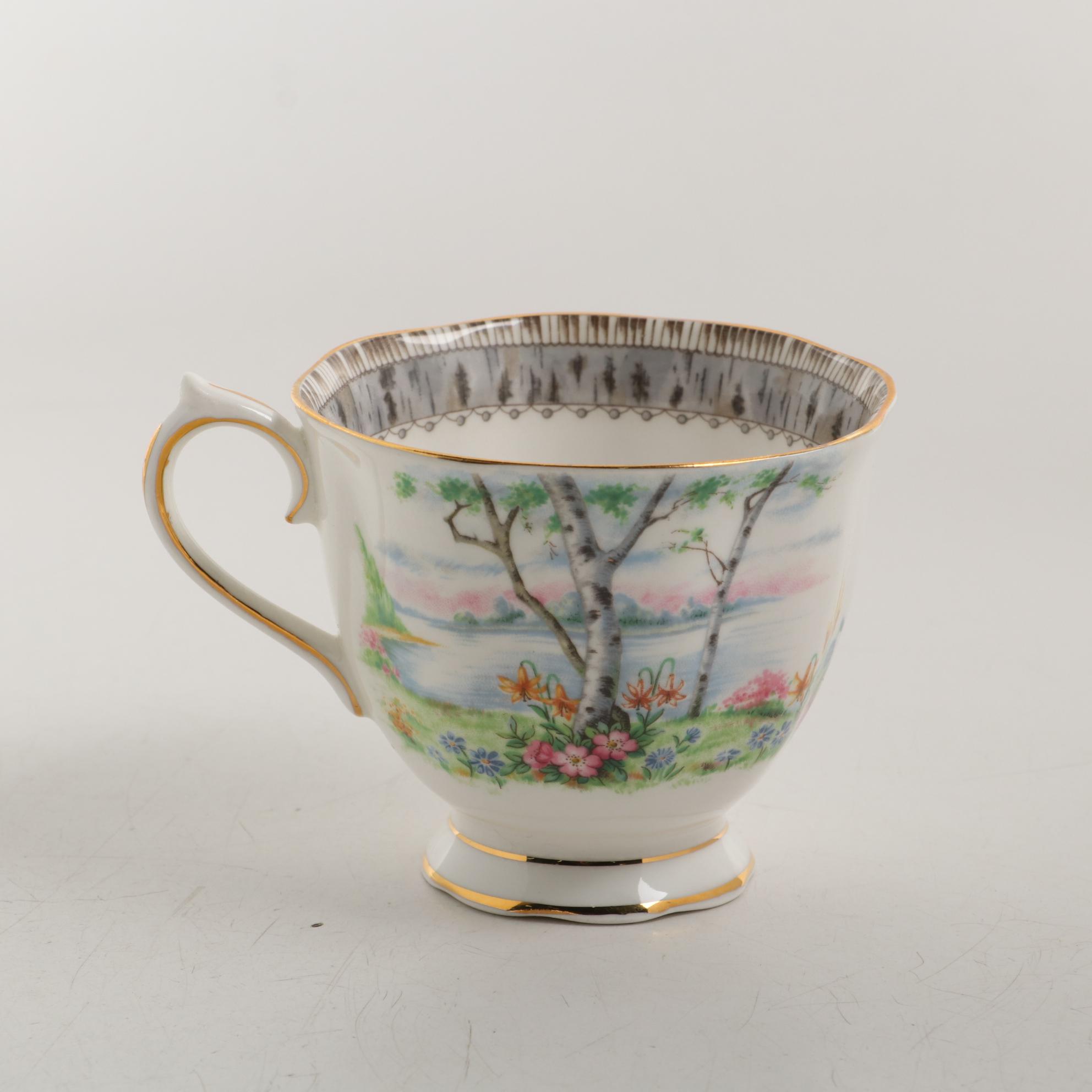 Royal Albert "Silver Birch" Bone China Dinnerware, 1975–1997